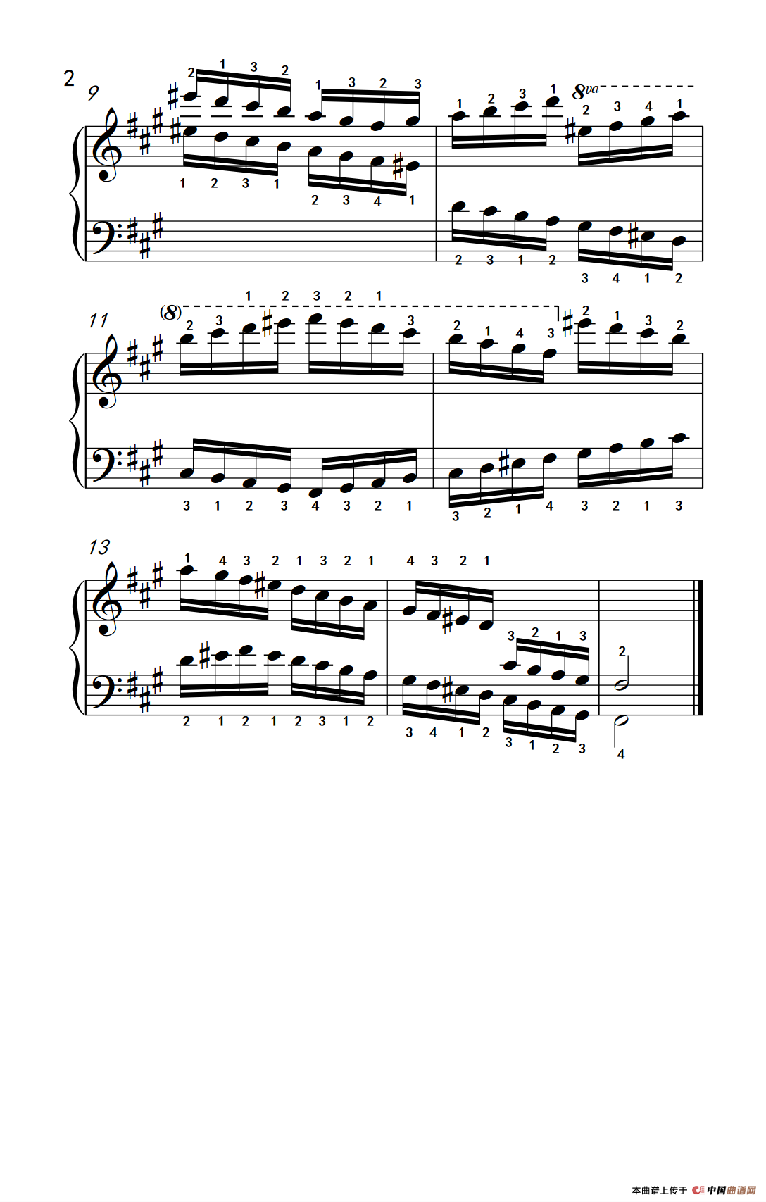 第九级12.?f和声小调音阶（中央音乐学院 钢琴（业余）考级教程 7-9级）