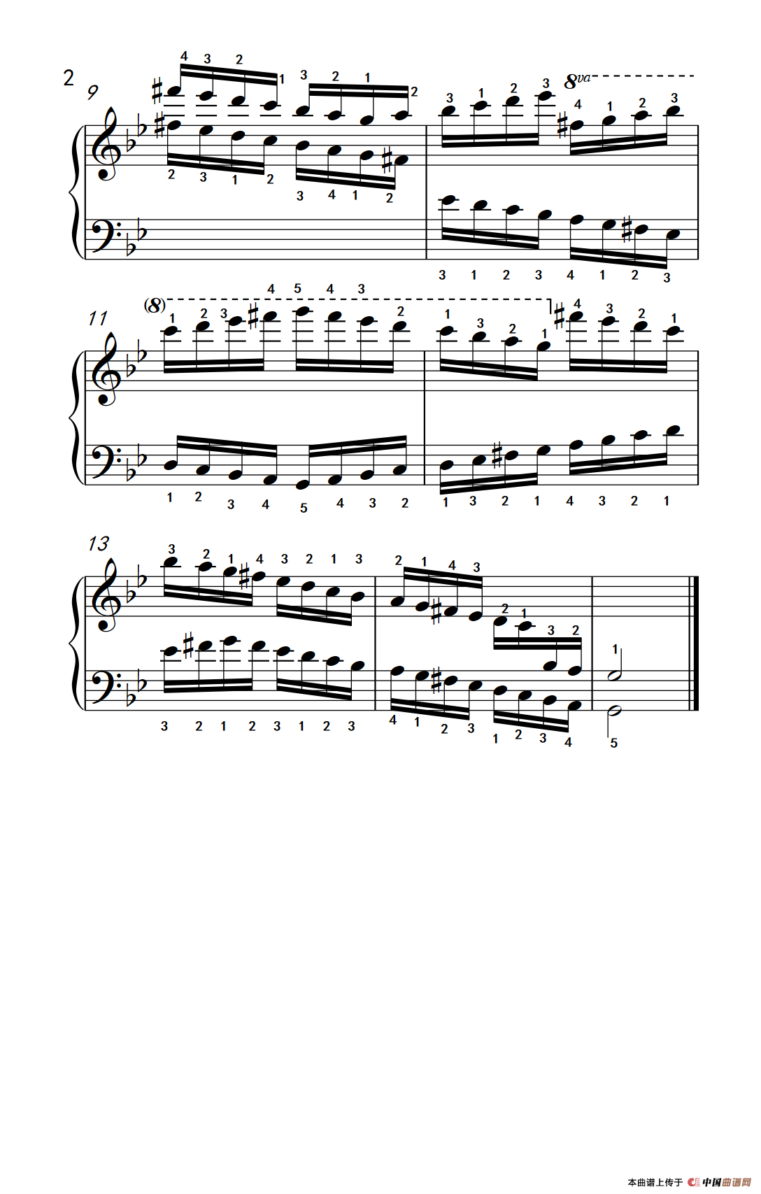 第九级10.g和声小调音阶（中央音乐学院 钢琴（业余）考级教程 7-9级）