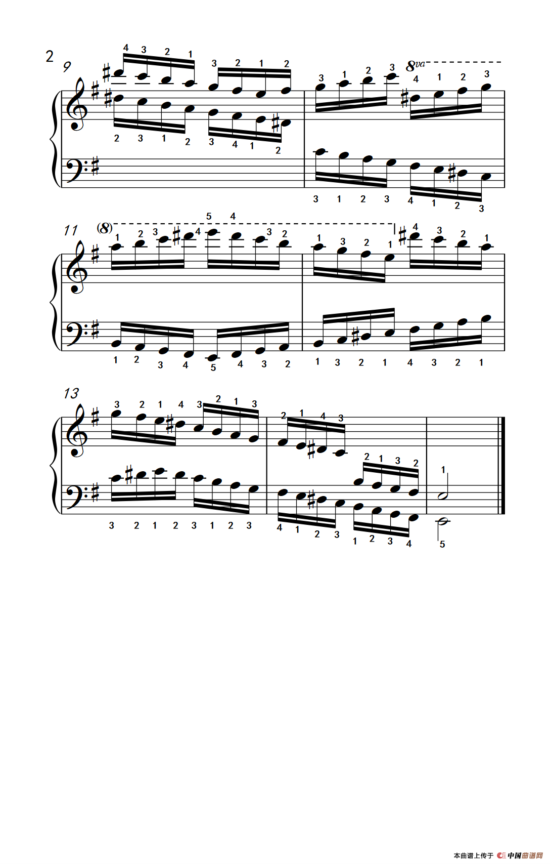 第九级4.e和声小调音阶（中央音乐学院 钢琴（业余）考级教程 7-9级）