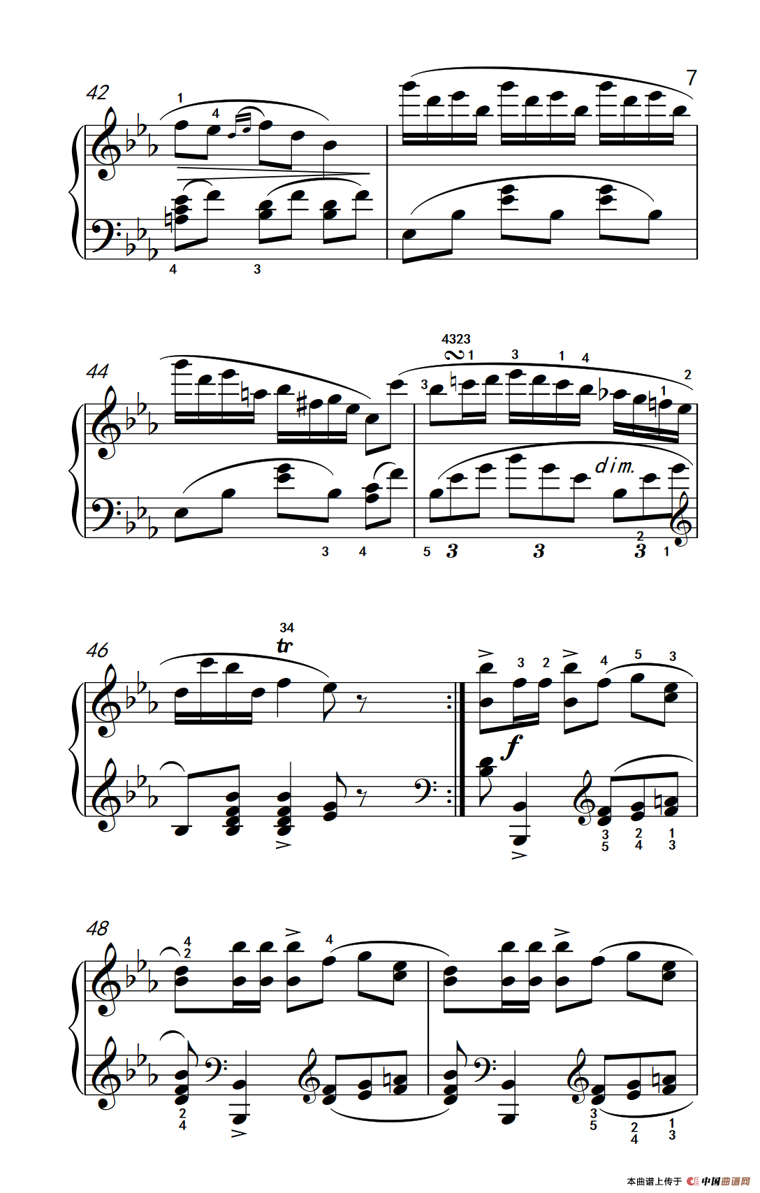 第八级3.?A大调波兰舞曲（中央音乐学院 钢琴（业余）考级教程 7-9级）