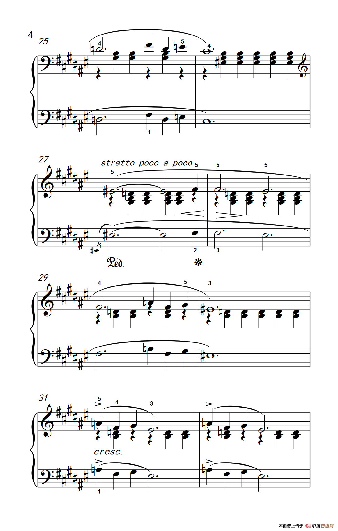 第八级2.春天 Op.43 No.6（中央音乐学院 钢琴（业余）考级教程 7-9级）