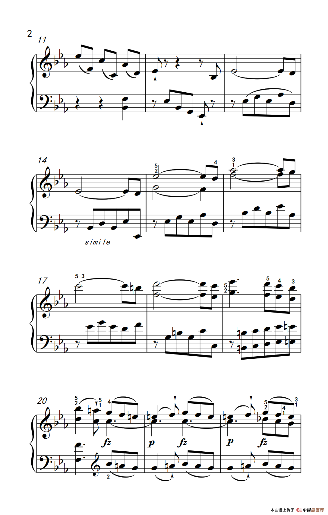 第八级2.?E大调奏鸣曲 第一乐章 Hob.XVI 49（中央音乐学院 钢琴（业余）考级教程 7-9级）