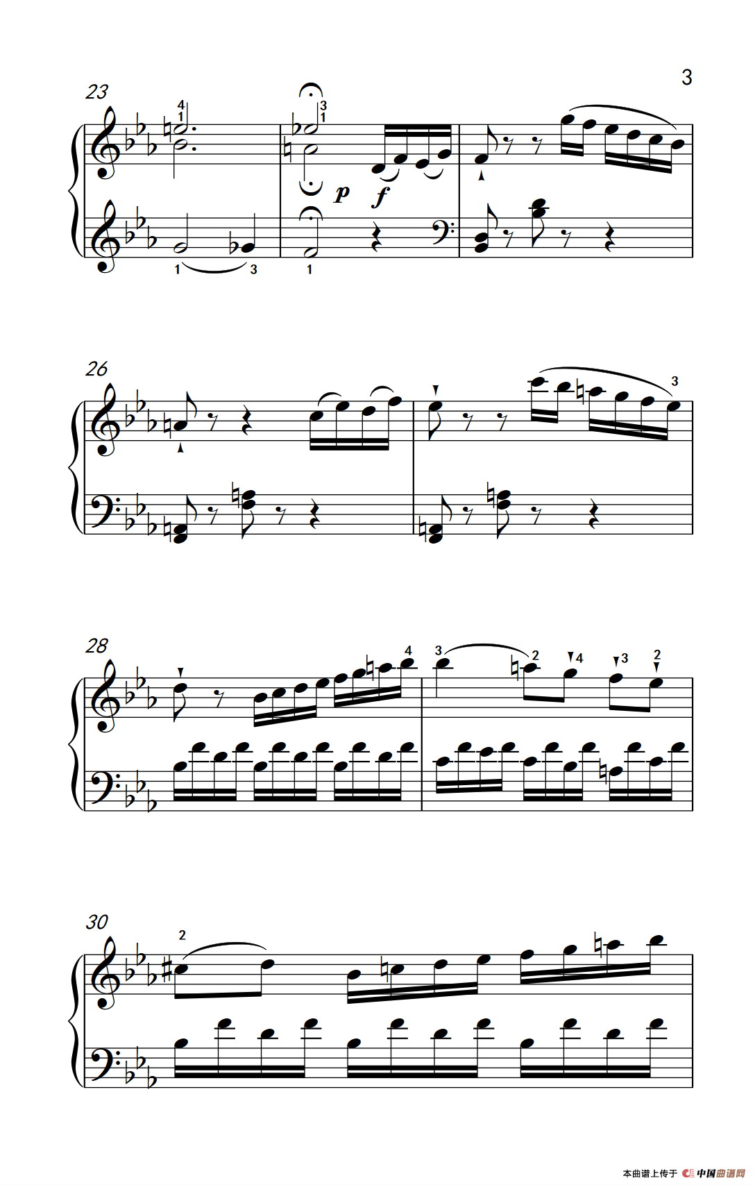 第八级2.?E大调奏鸣曲 第一乐章 Hob.XVI 49（中央音乐学院 钢琴（业余）考级教程 7-9级）