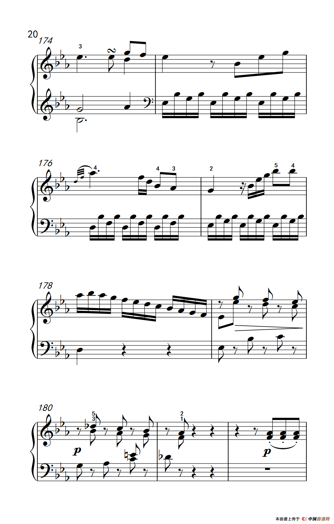 第八级2.?E大调奏鸣曲 第一乐章 Hob.XVI 49（中央音乐学院 钢琴（业余）考级教程 7-9级）