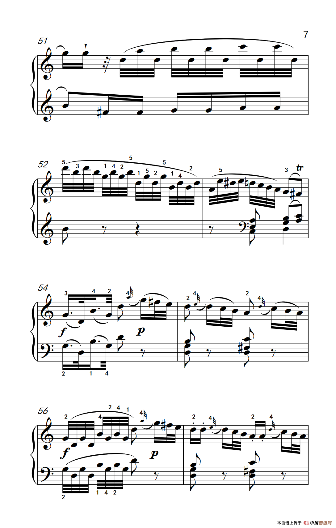 第八级1.C大调奏鸣曲 第一乐章 K.330（中央音乐学院 钢琴（业余）考级教程 7-9级）