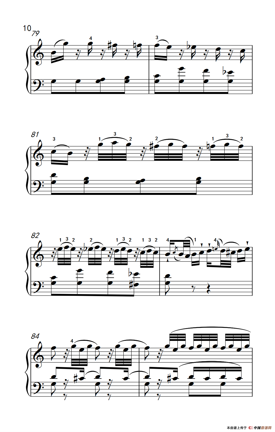 第八级1.C大调奏鸣曲 第一乐章 K.330（中央音乐学院 钢琴（业余）考级教程 7-9级）