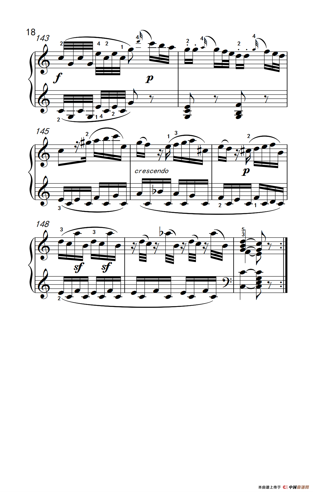 第八级1.C大调奏鸣曲 第一乐章 K.330（中央音乐学院 钢琴（业余）考级教程 7-9级）