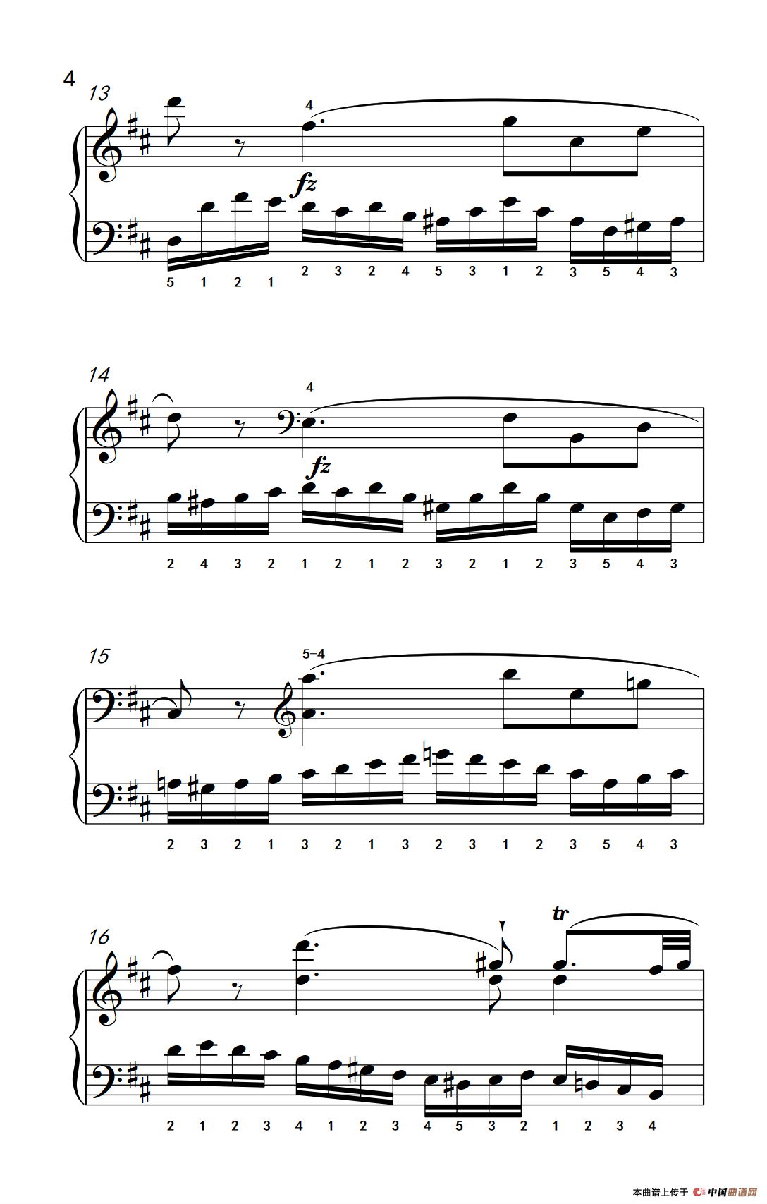 第八级2.练习曲 No.6 （中央音乐学院 钢琴（业余）考级教程 7-9级）
