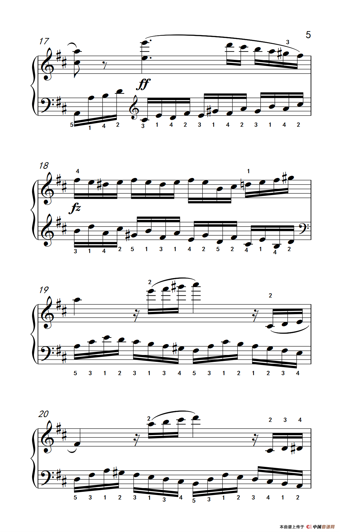 第八级2.练习曲 No.6 （中央音乐学院 钢琴（业余）考级教程 7-9级）