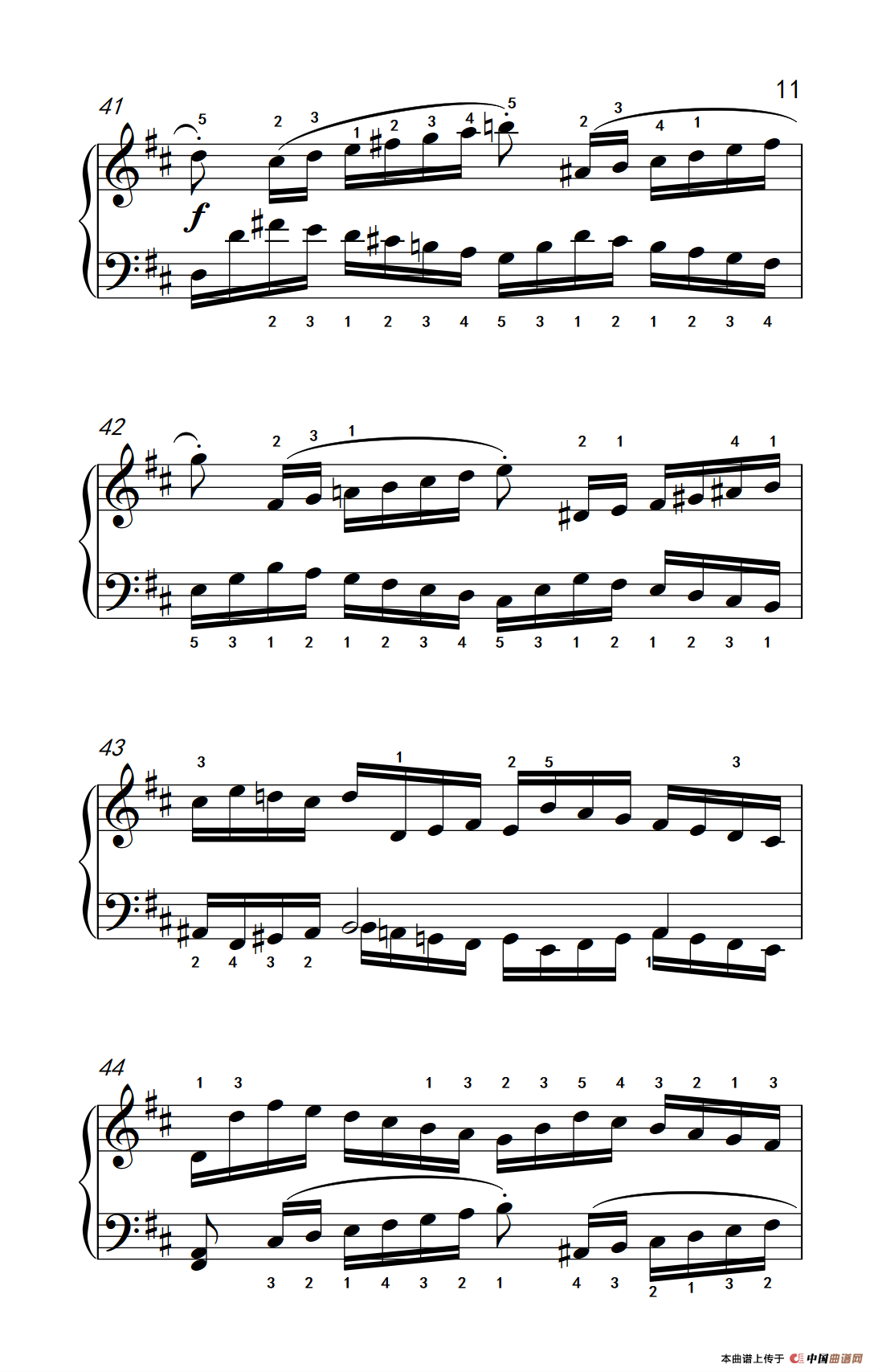 第八级2.练习曲 No.6 （中央音乐学院 钢琴（业余）考级教程 7-9级）