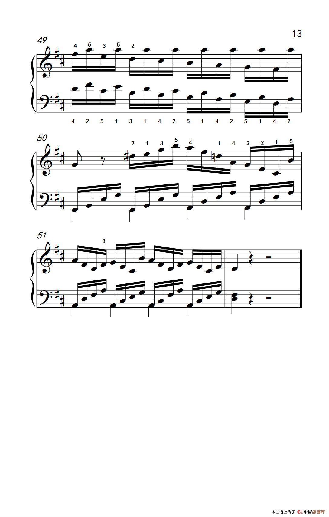 第八级2.练习曲 No.6 （中央音乐学院 钢琴（业余）考级教程 7-9级）