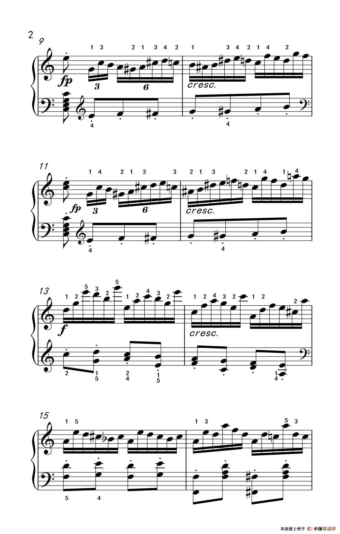 第八级1.练习曲 Op.740 No.16（中央音乐学院 钢琴（业余）考级教程 7-9级）