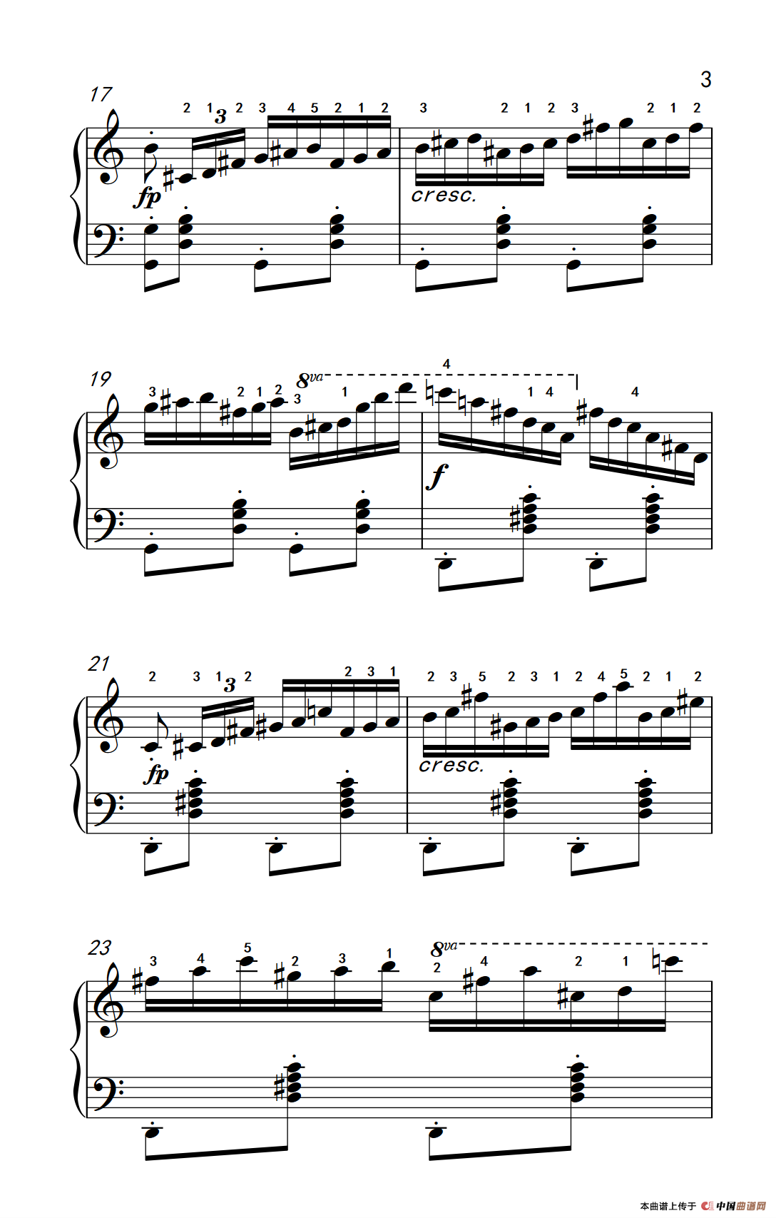 第八级1.练习曲 Op.740 No.16（中央音乐学院 钢琴（业余）考级教程 7-9级）