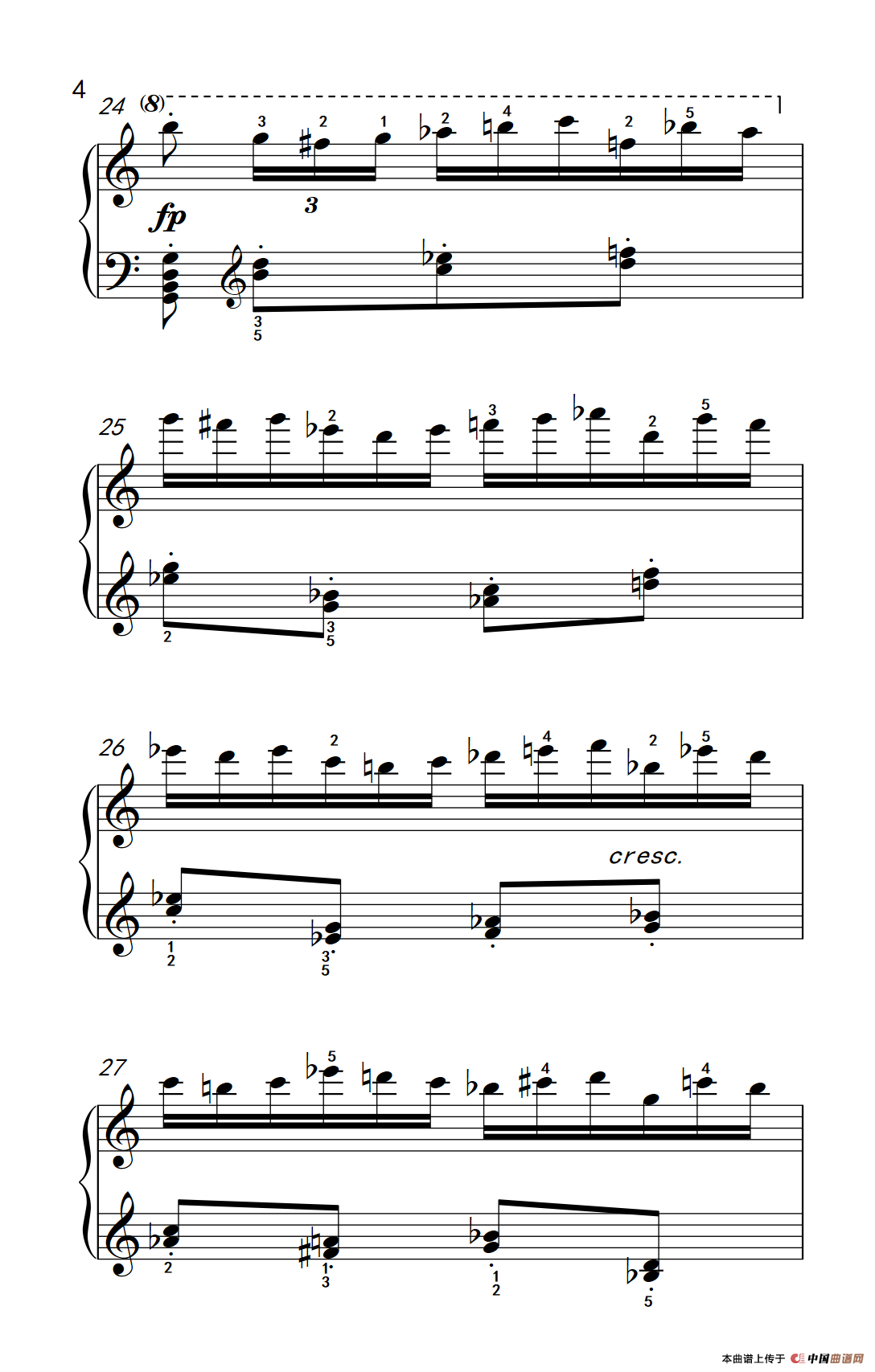 第八级1.练习曲 Op.740 No.16（中央音乐学院 钢琴（业余）考级教程 7-9级）