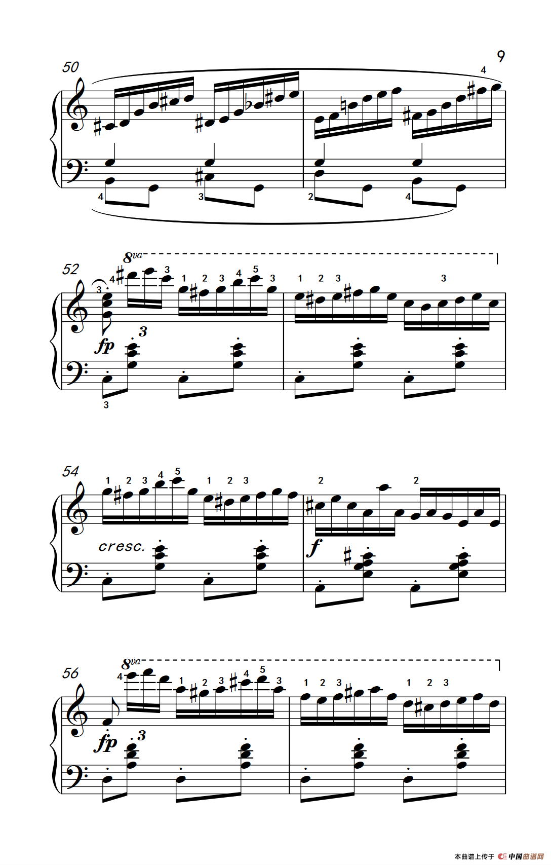 第八级1.练习曲 Op.740 No.16（中央音乐学院 钢琴（业余）考级教程 7-9级）