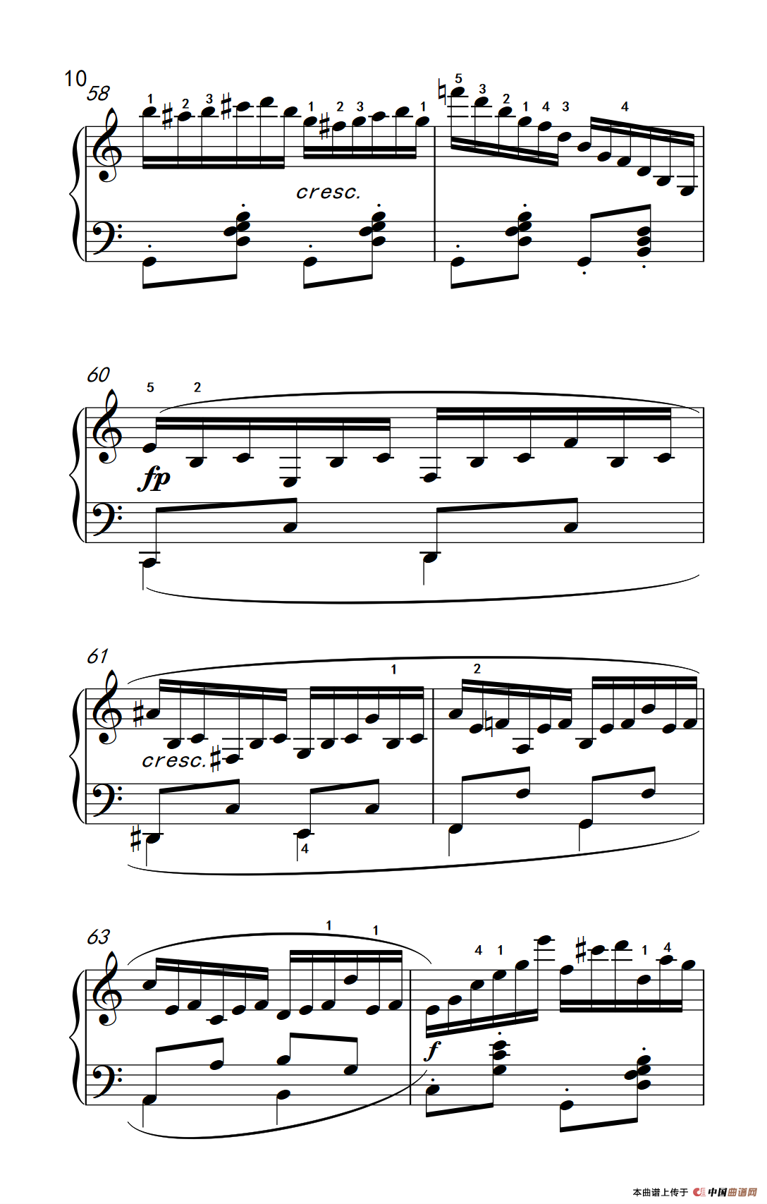 第八级1.练习曲 Op.740 No.16（中央音乐学院 钢琴（业余）考级教程 7-9级）