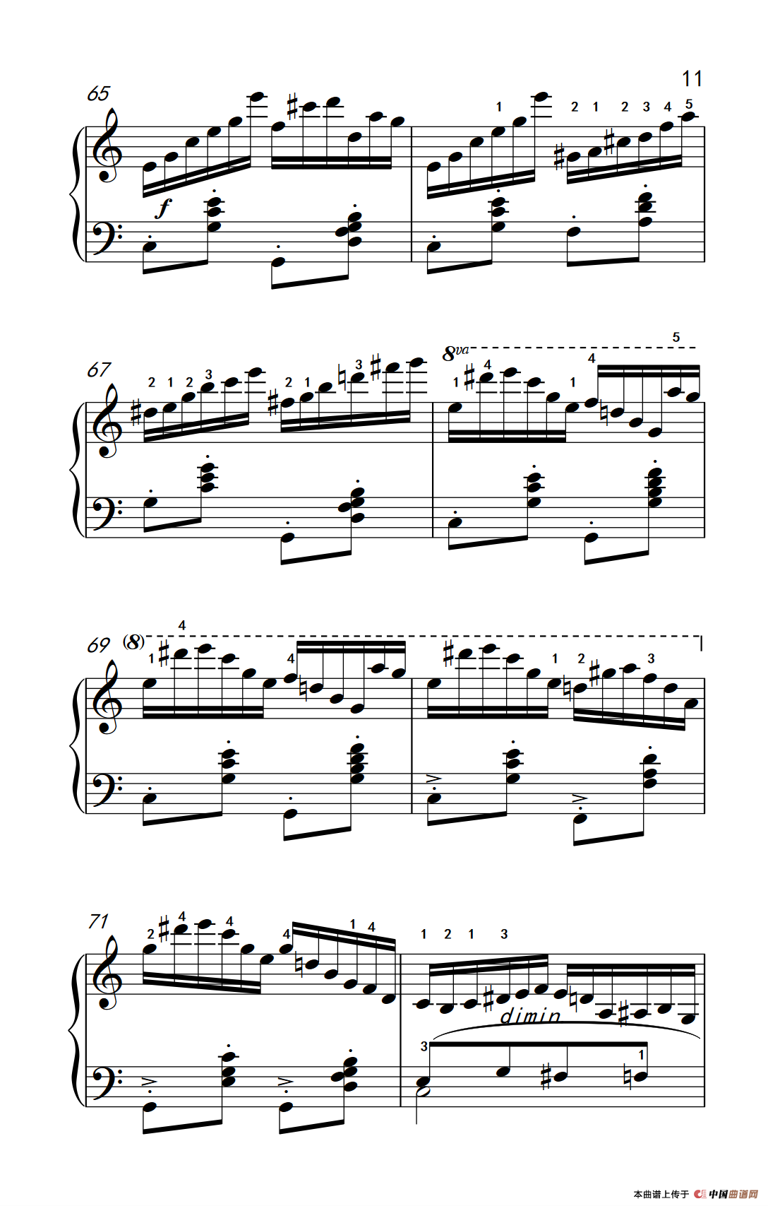 第八级1.练习曲 Op.740 No.16（中央音乐学院 钢琴（业余）考级教程 7-9级）