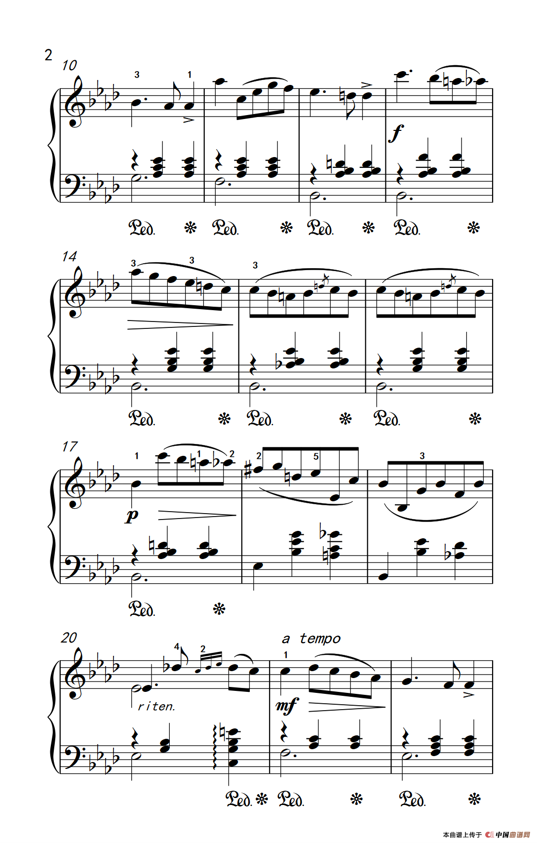 第七级2.圆舞曲 Opus posth.70 No.2（中央音乐学院 钢琴（业余）考级教程 7-9级）