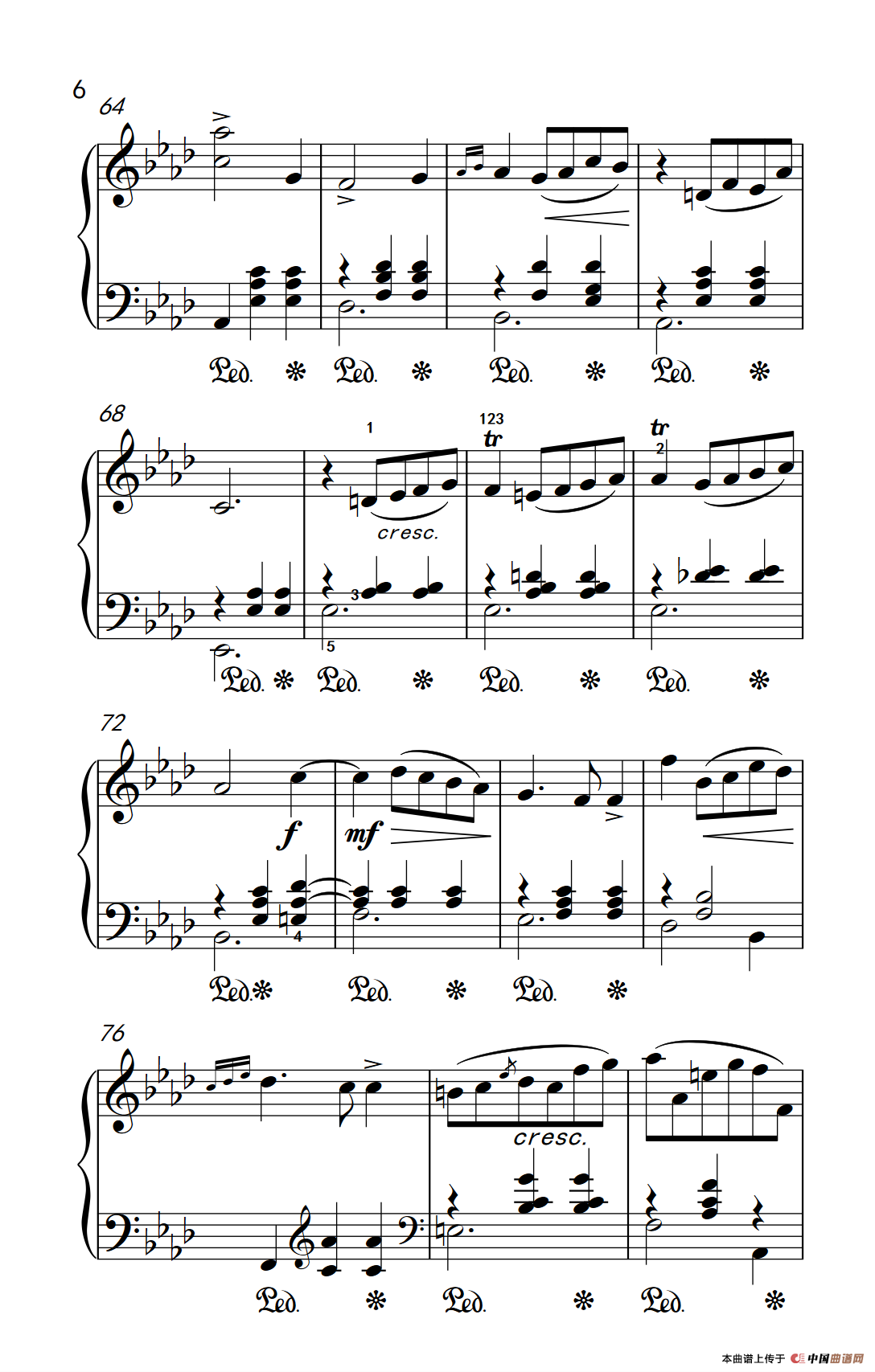 第七级2.圆舞曲 Opus posth.70 No.2（中央音乐学院 钢琴（业余）考级教程 7-9级）