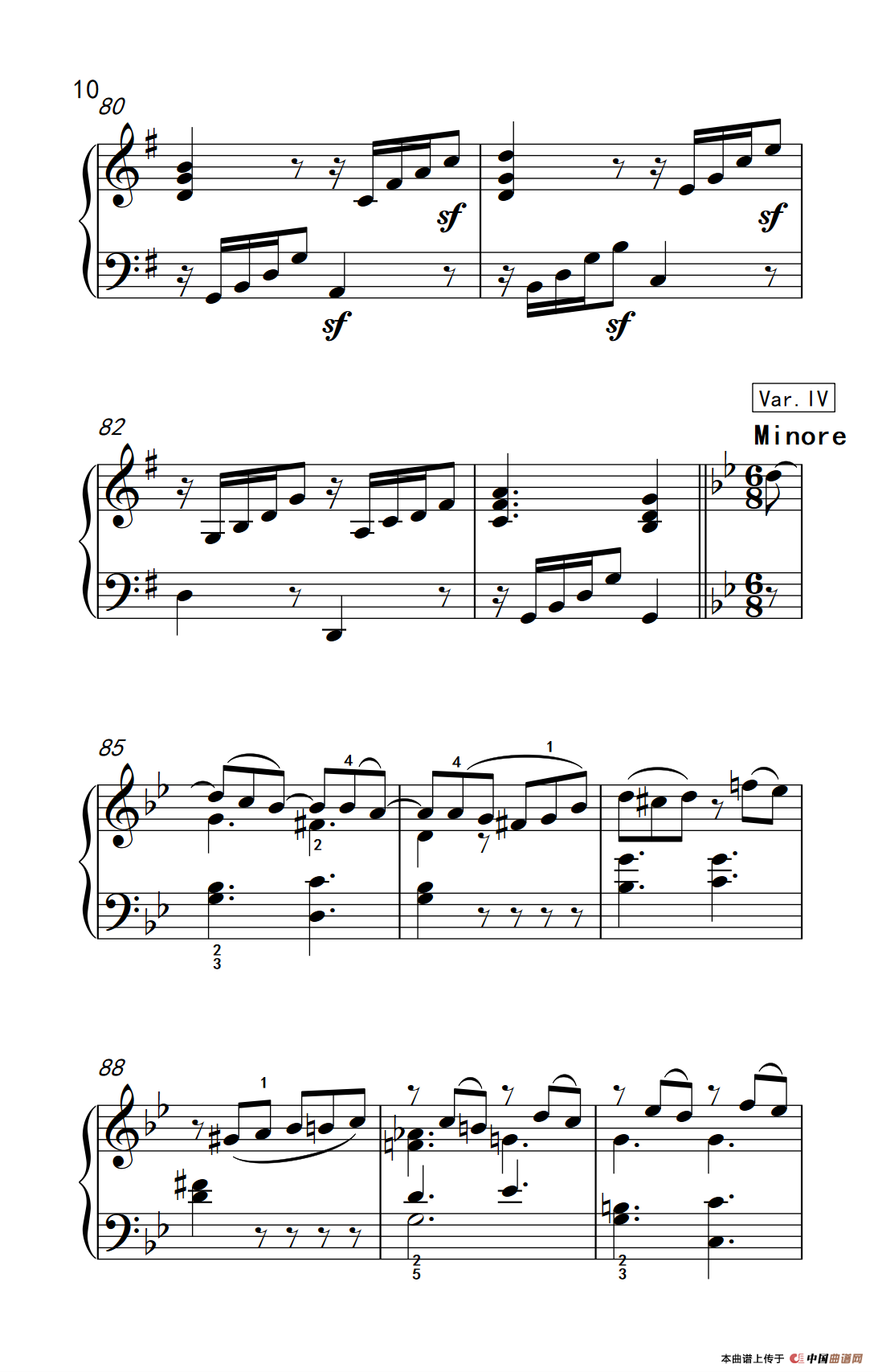 第七级2.G大调变奏曲 贝多芬（中央音乐学院 钢琴（业余）考级教程 7-9级）