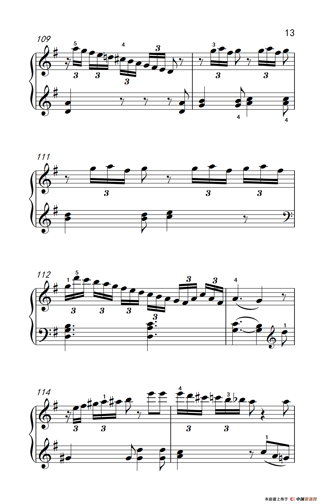 第七级2.G大调变奏曲 贝多芬（中央音乐学院 钢琴（业余）考级教程 7-9级）