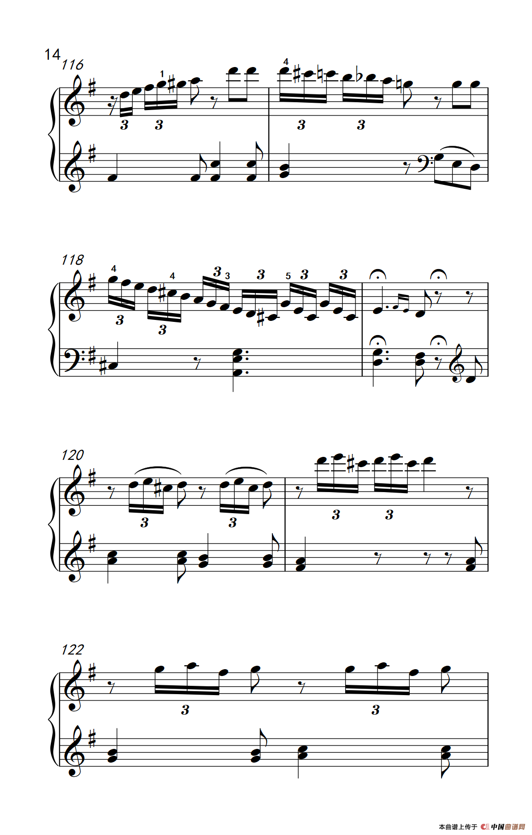 第七级2.G大调变奏曲 贝多芬（中央音乐学院 钢琴（业余）考级教程 7-9级）