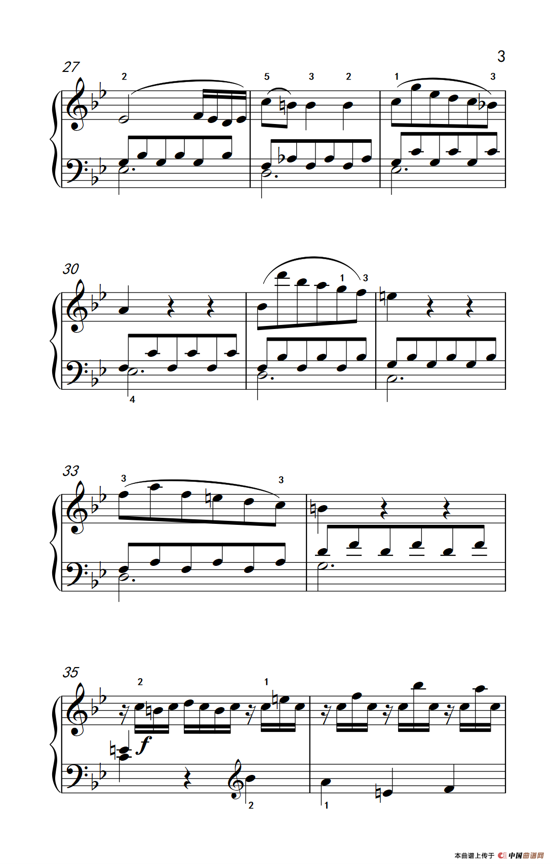 第七级1.?B大调奏鸣曲 第一乐章 K.570（中央音乐学院 钢琴（业余）考级教程 7-9级）