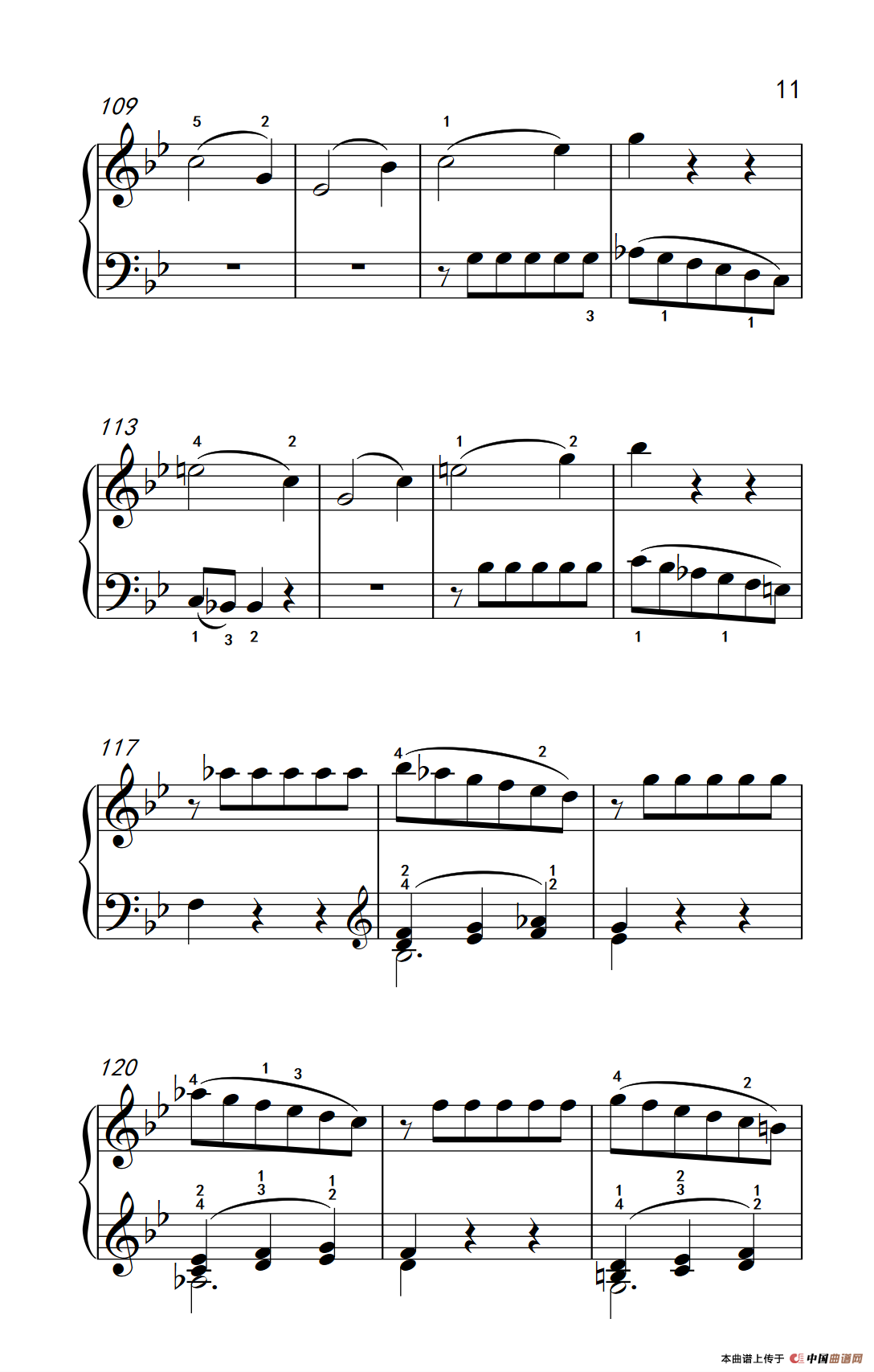 第七级1.?B大调奏鸣曲 第一乐章 K.570（中央音乐学院 钢琴（业余）考级教程 7-9级）