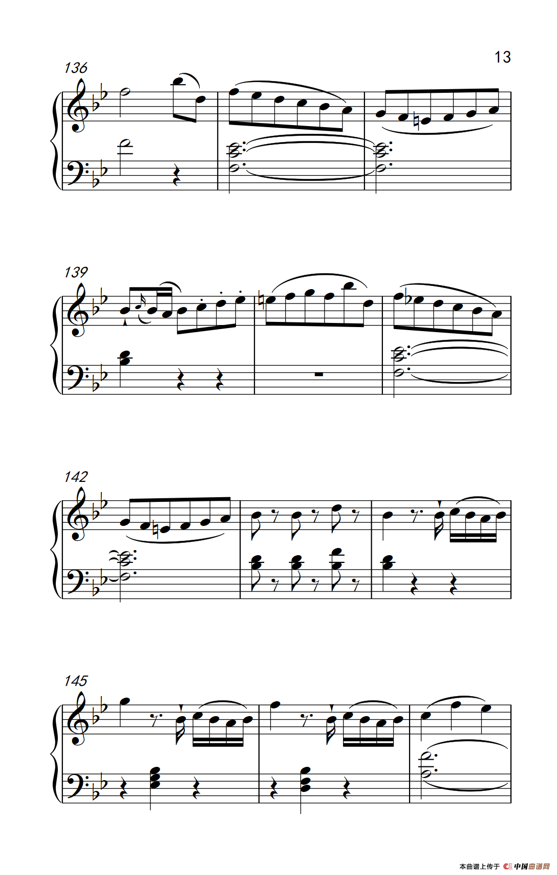 第七级1.?B大调奏鸣曲 第一乐章 K.570（中央音乐学院 钢琴（业余）考级教程 7-9级）