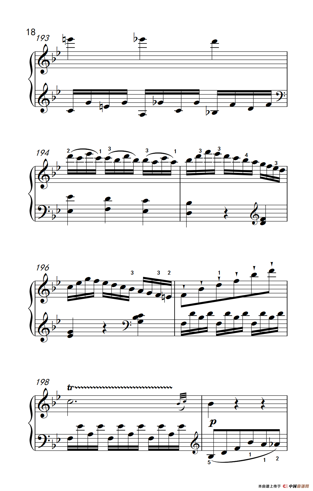 第七级1.?B大调奏鸣曲 第一乐章 K.570（中央音乐学院 钢琴（业余）考级教程 7-9级）