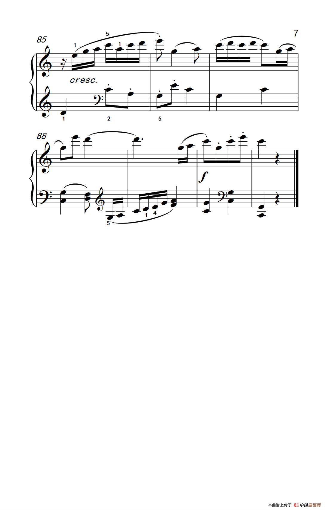 第七级2.宫调式——小喇叭（中央音乐学院 钢琴（业余）考级教程 7-9级）