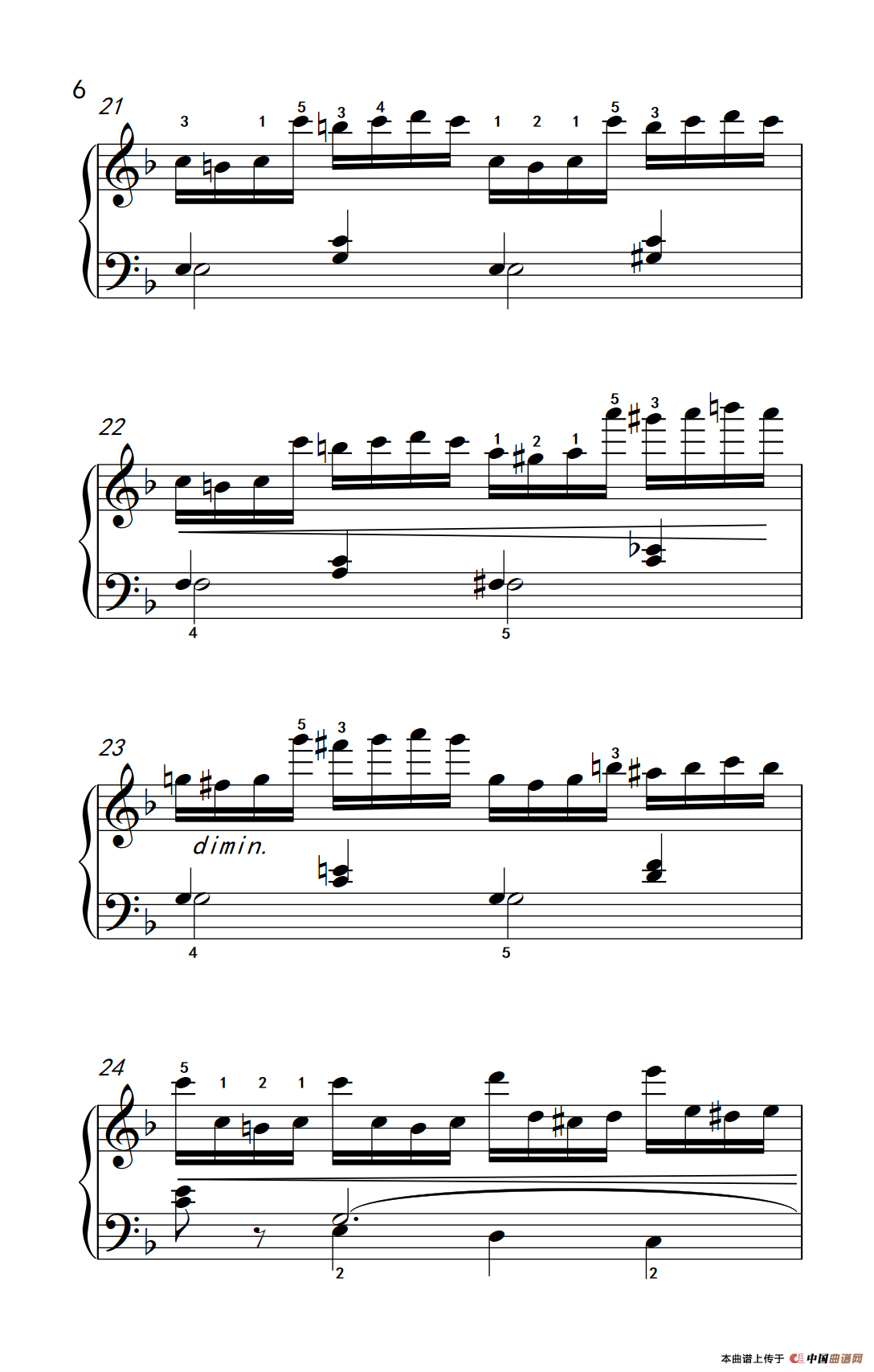 第七级2.练习曲（中央音乐学院 钢琴（业余）考级教程 7-9级）