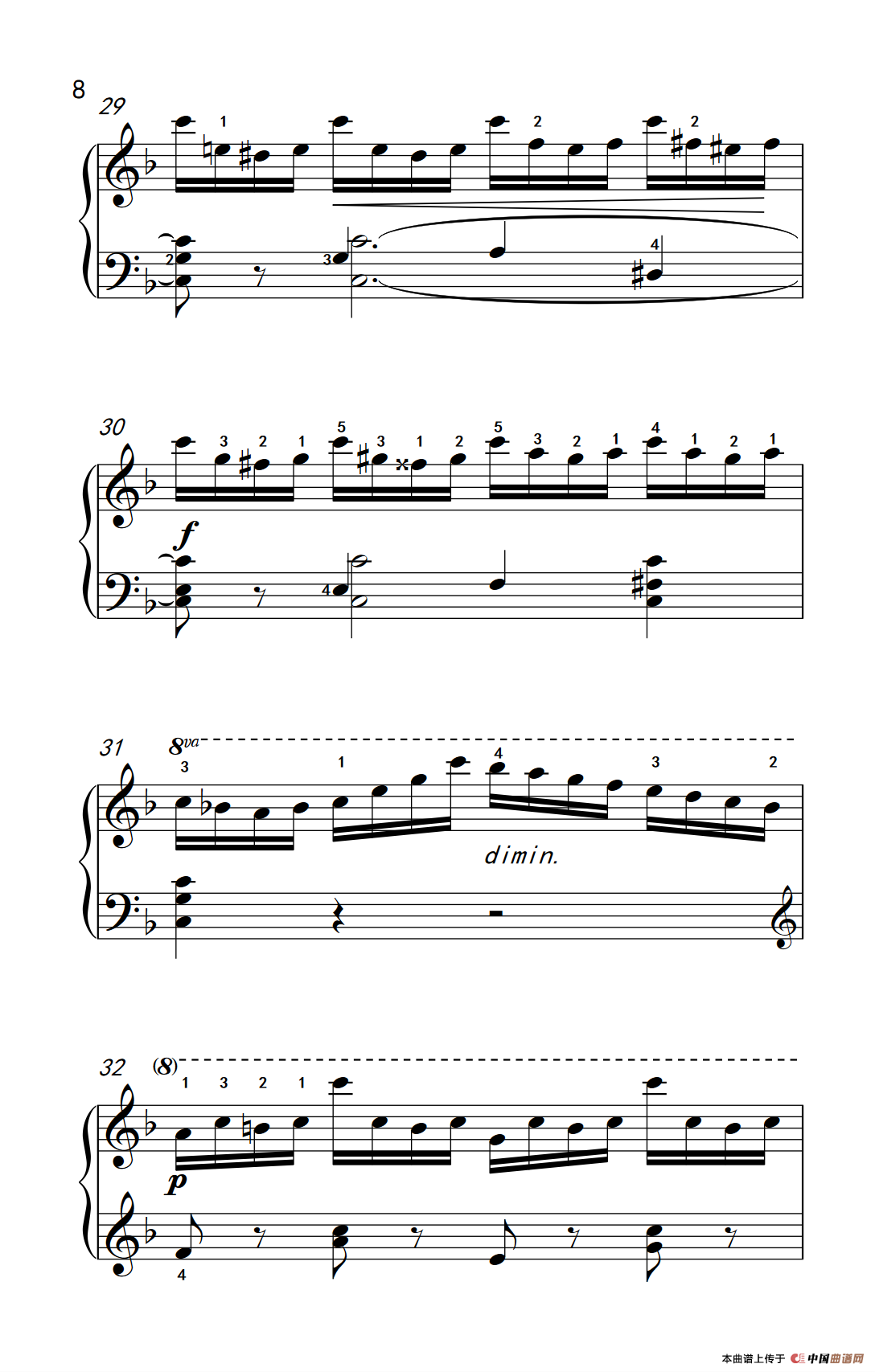 第七级2.练习曲（中央音乐学院 钢琴（业余）考级教程 7-9级）