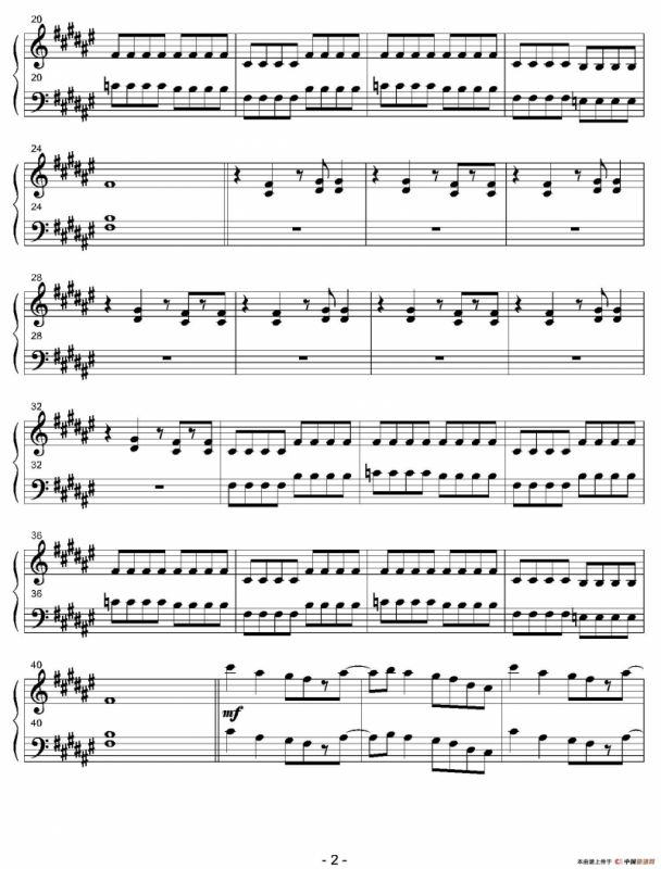 ALL STAR（钢琴分谱）