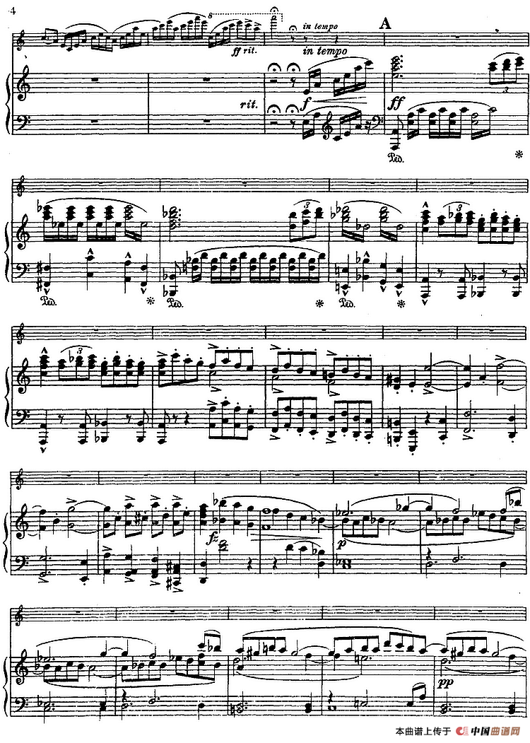 德沃夏克作品53号A小调协奏曲 （小提琴和钢琴）