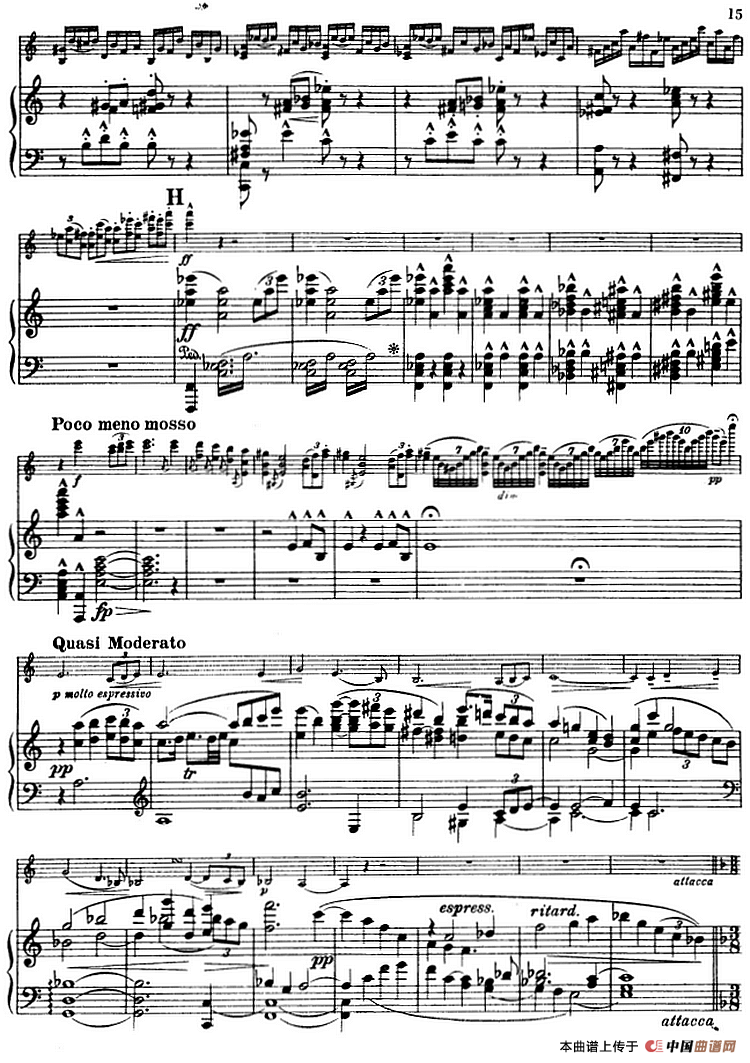 德沃夏克作品53号A小调协奏曲 （小提琴和钢琴）