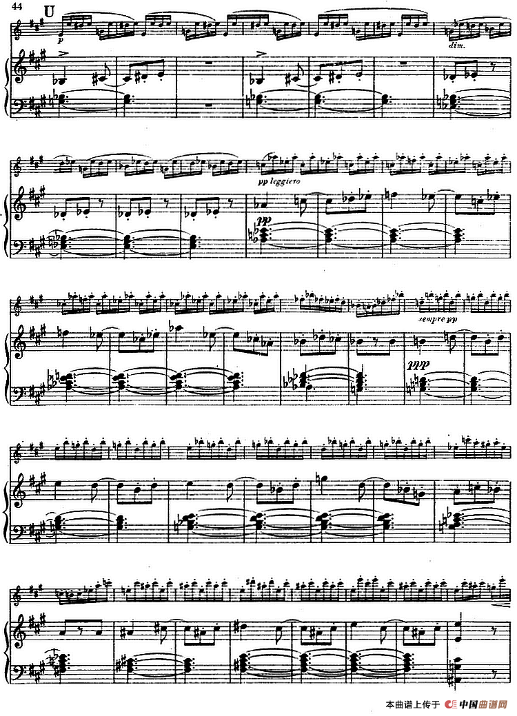 德沃夏克作品53号A小调协奏曲 （小提琴和钢琴）