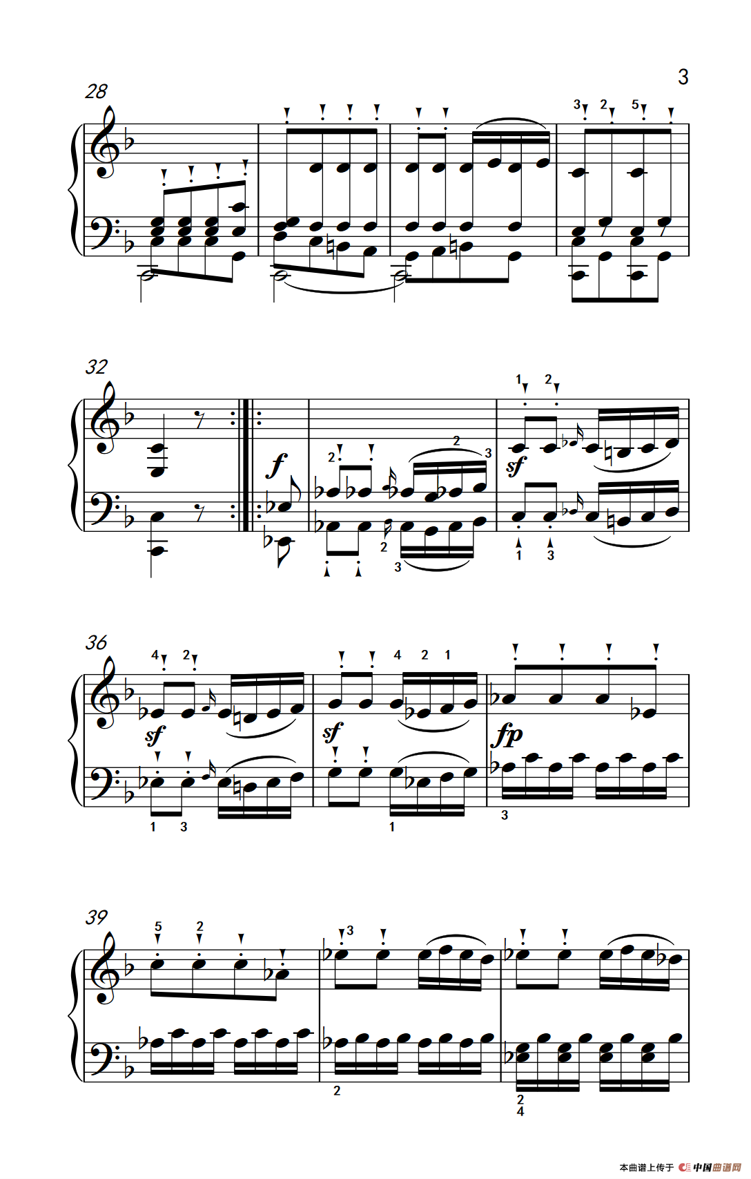 奏鸣曲 Opus 10 Nr.2 第三乐章（贝多芬奏鸣曲集 2）