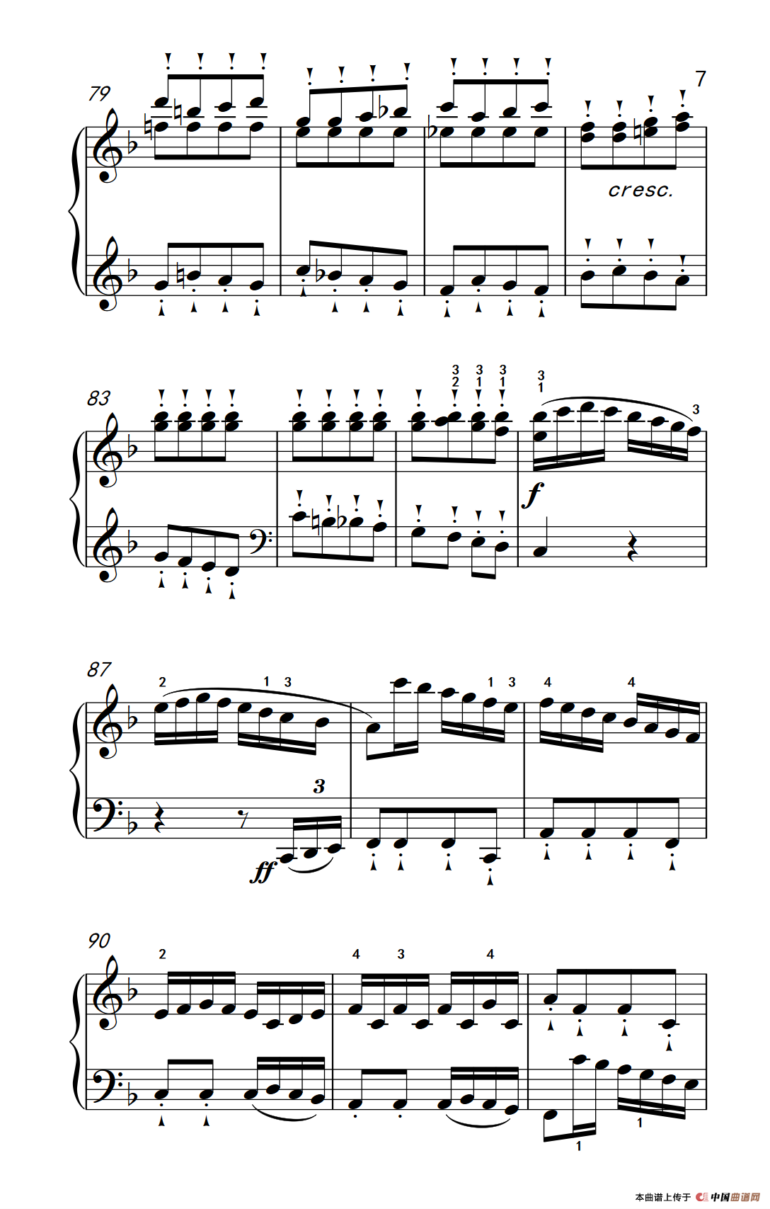 奏鸣曲 Opus 10 Nr.2 第三乐章（贝多芬奏鸣曲集 2）