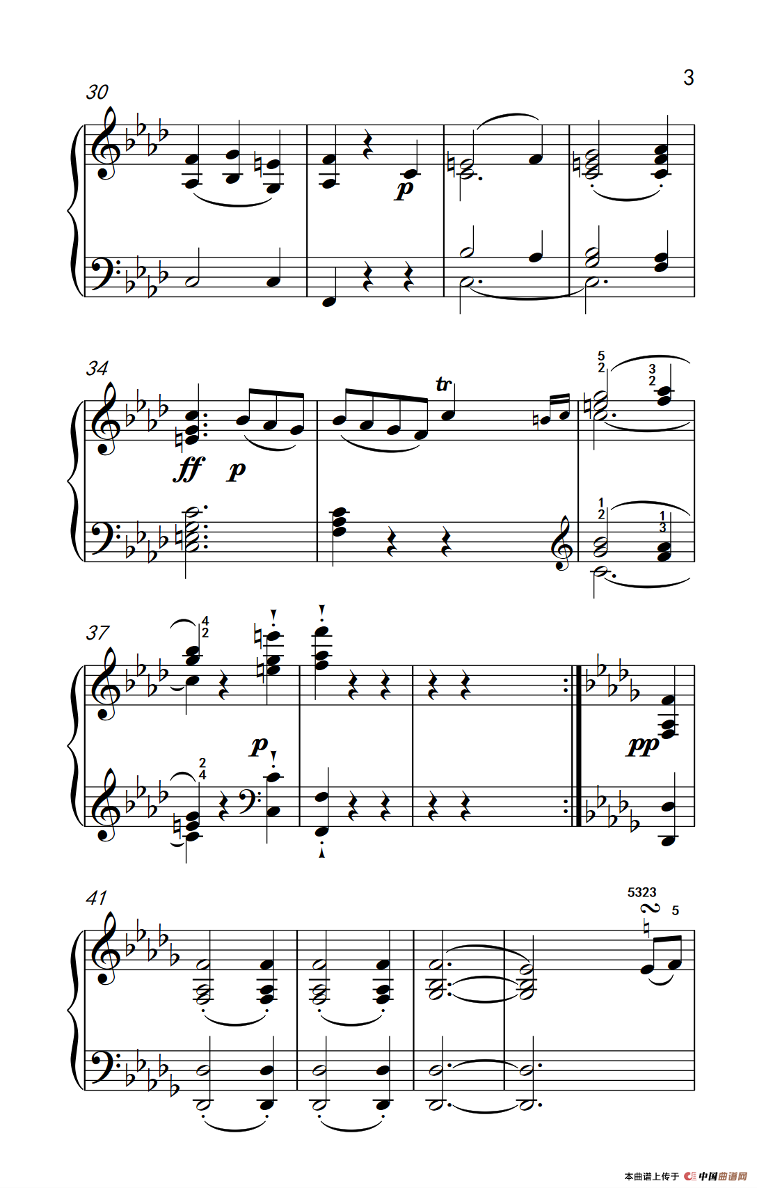 奏鸣曲 Opus 10 Nr.2 第二乐章（贝多芬奏鸣曲集 2）