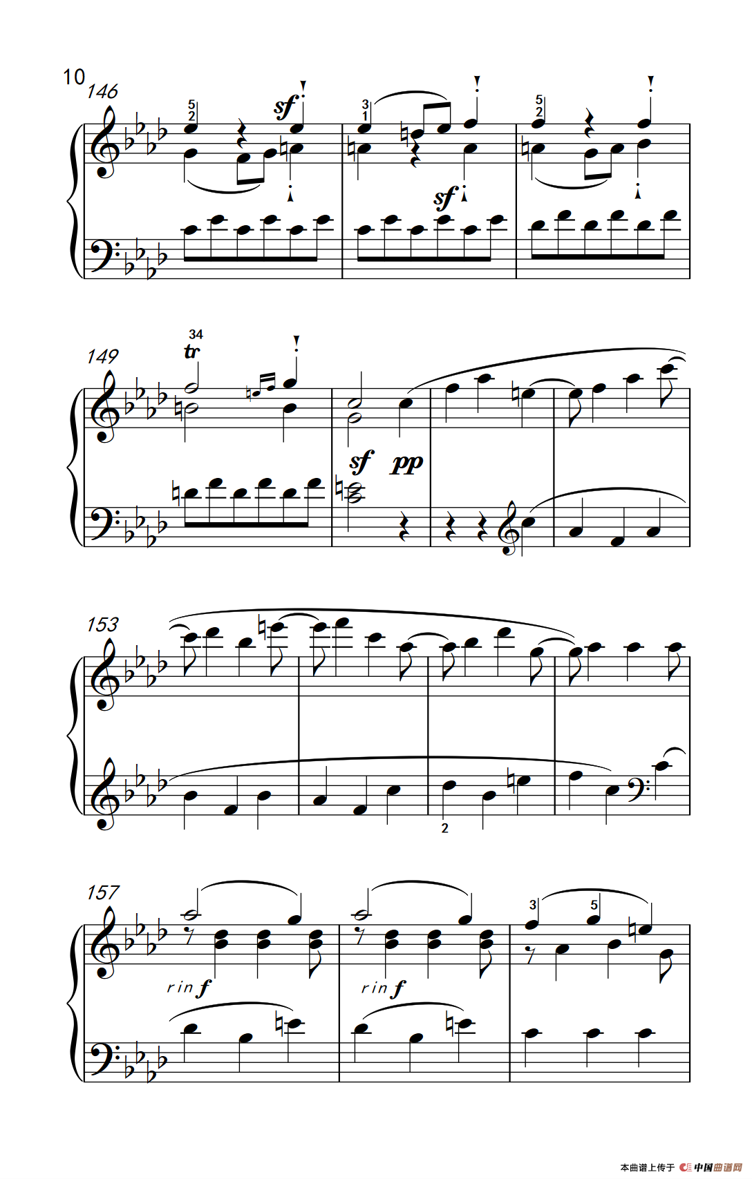 奏鸣曲 Opus 10 Nr.2 第二乐章（贝多芬奏鸣曲集 2）