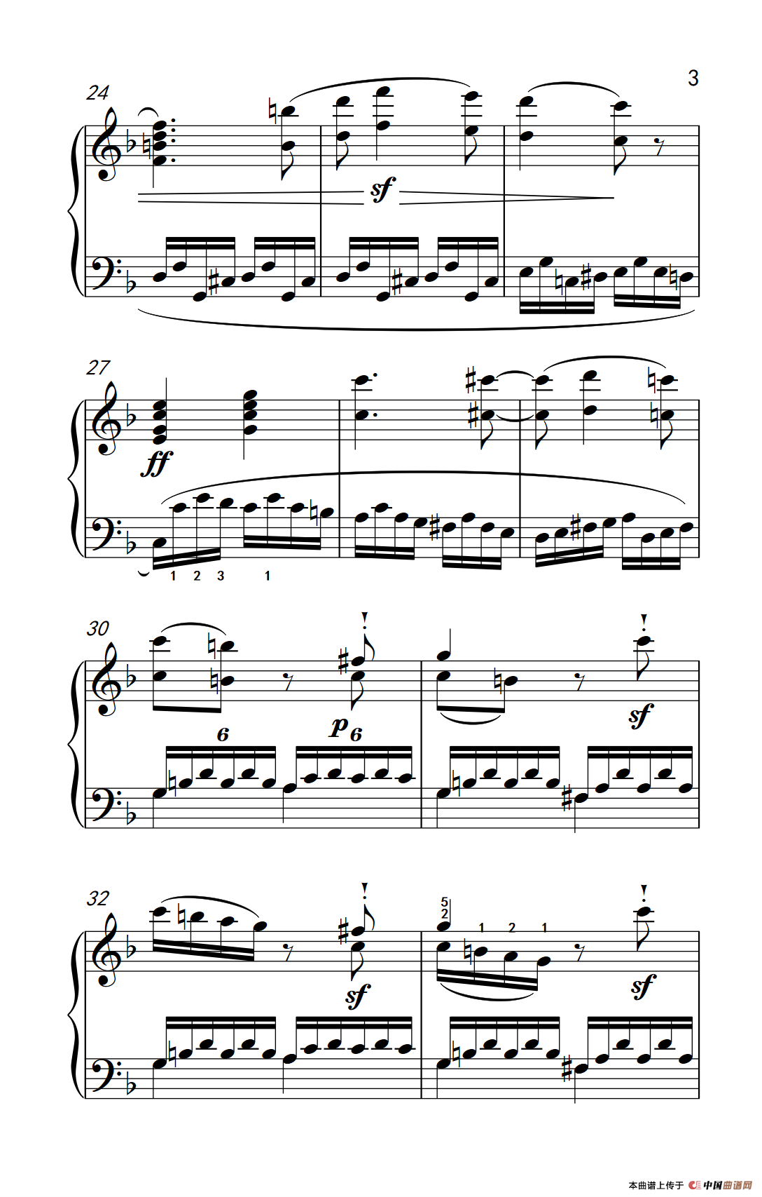 奏鸣曲 Opus 10 Nr.2 第一乐章（贝多芬奏鸣曲集 2）