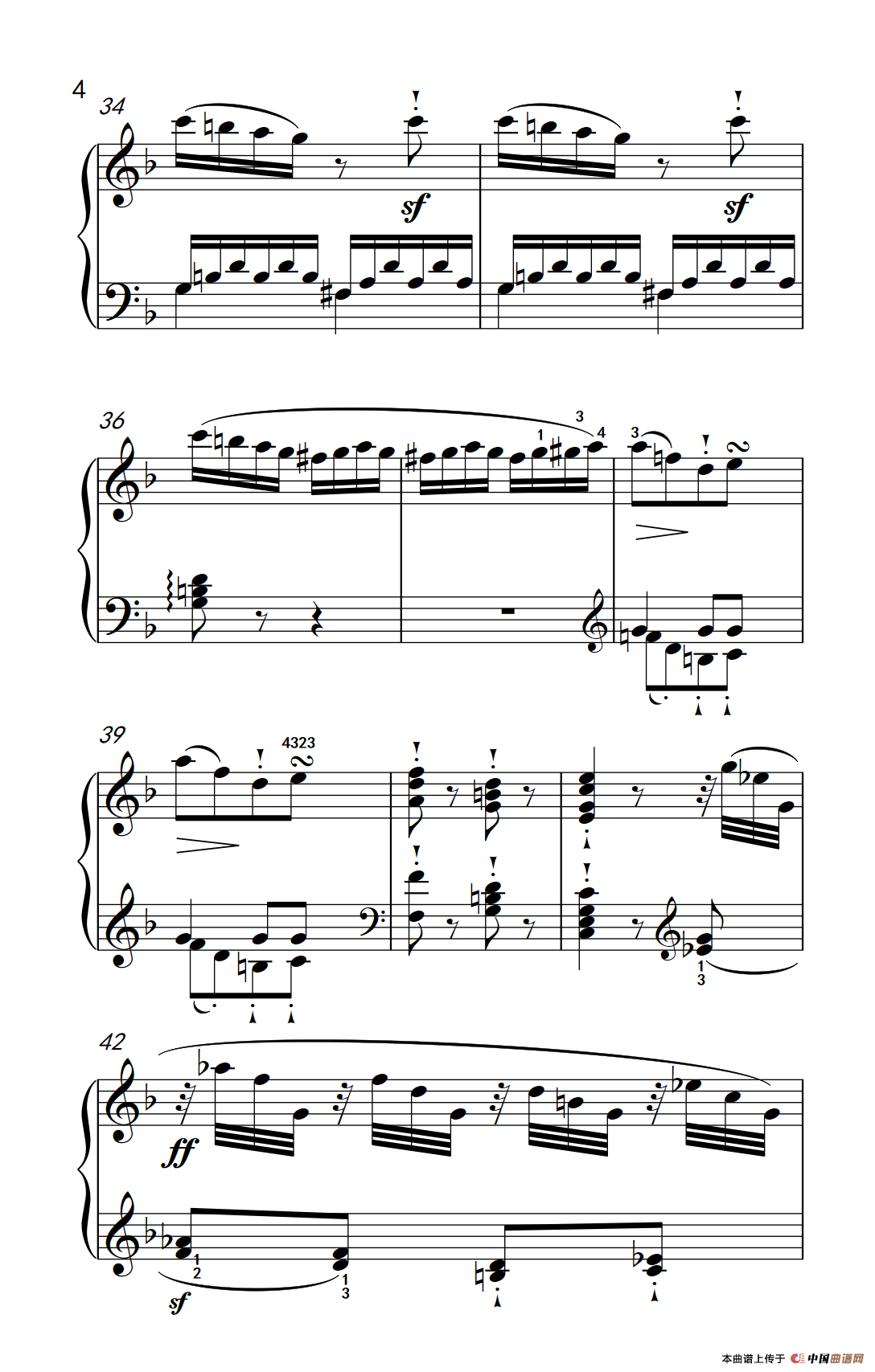 奏鸣曲 Opus 10 Nr.2 第一乐章（贝多芬奏鸣曲集 2）