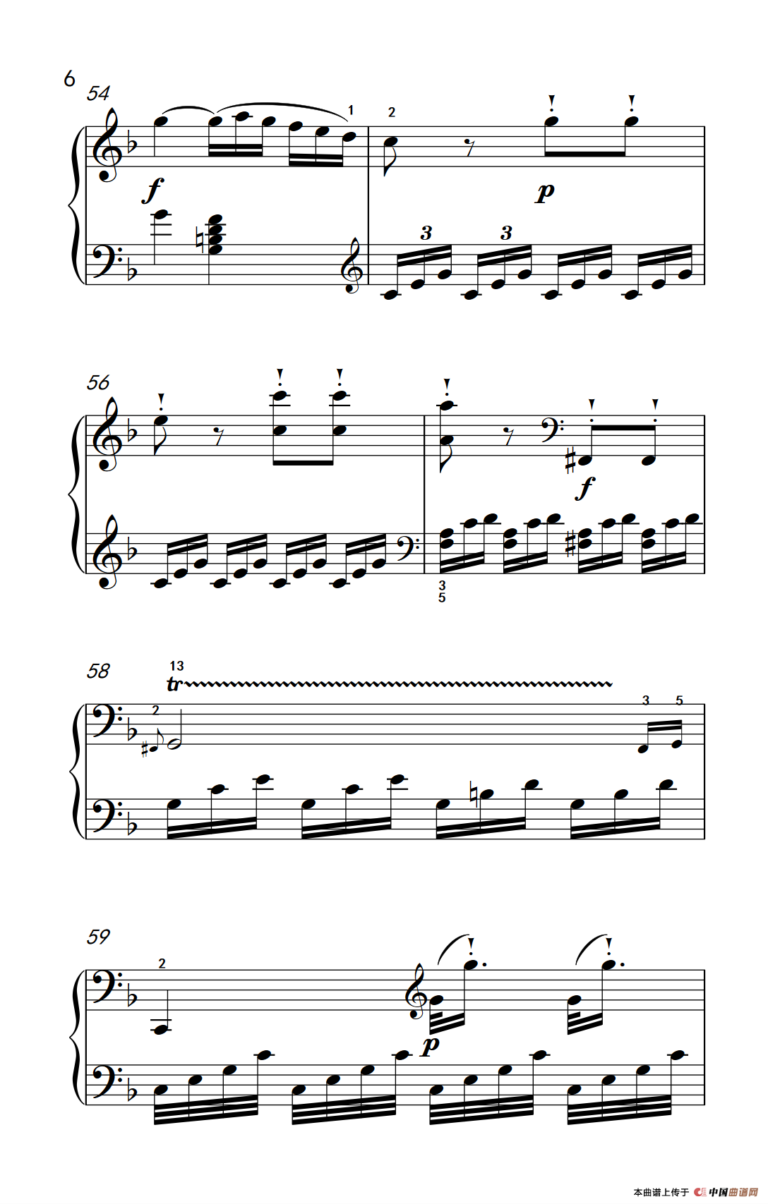 奏鸣曲 Opus 10 Nr.2 第一乐章（贝多芬奏鸣曲集 2）