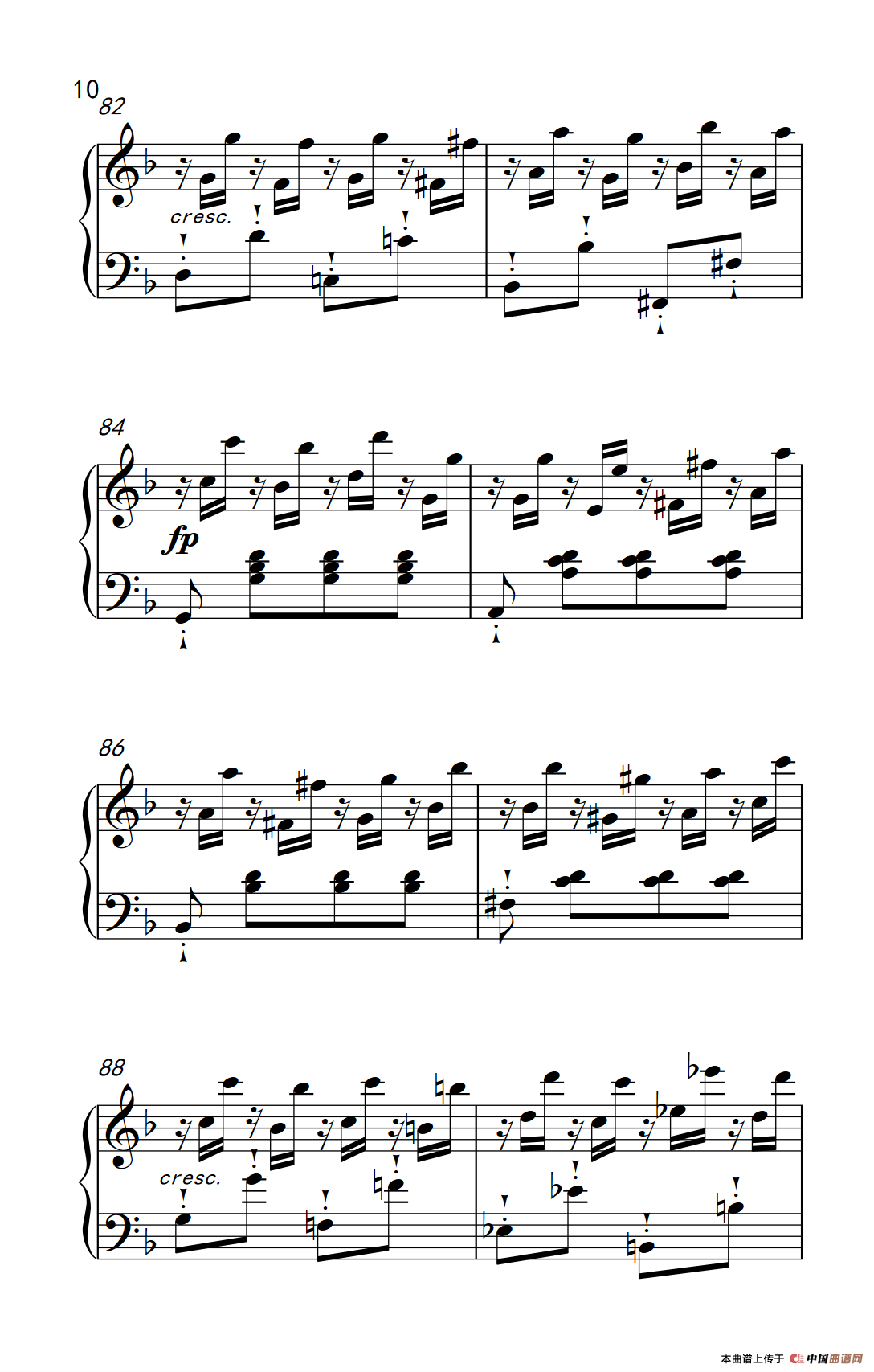 奏鸣曲 Opus 10 Nr.2 第一乐章（贝多芬奏鸣曲集 2）