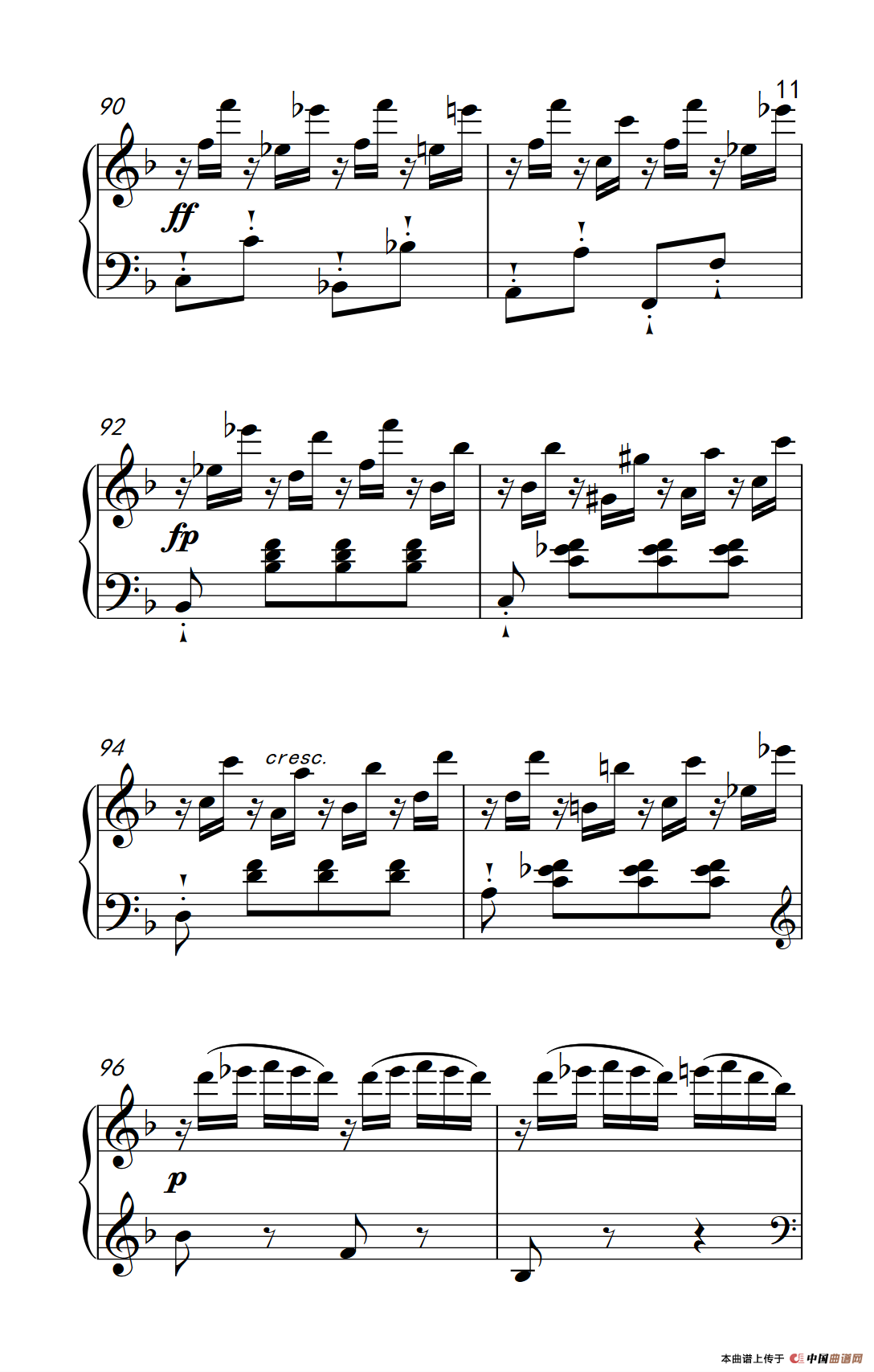 奏鸣曲 Opus 10 Nr.2 第一乐章（贝多芬奏鸣曲集 2）