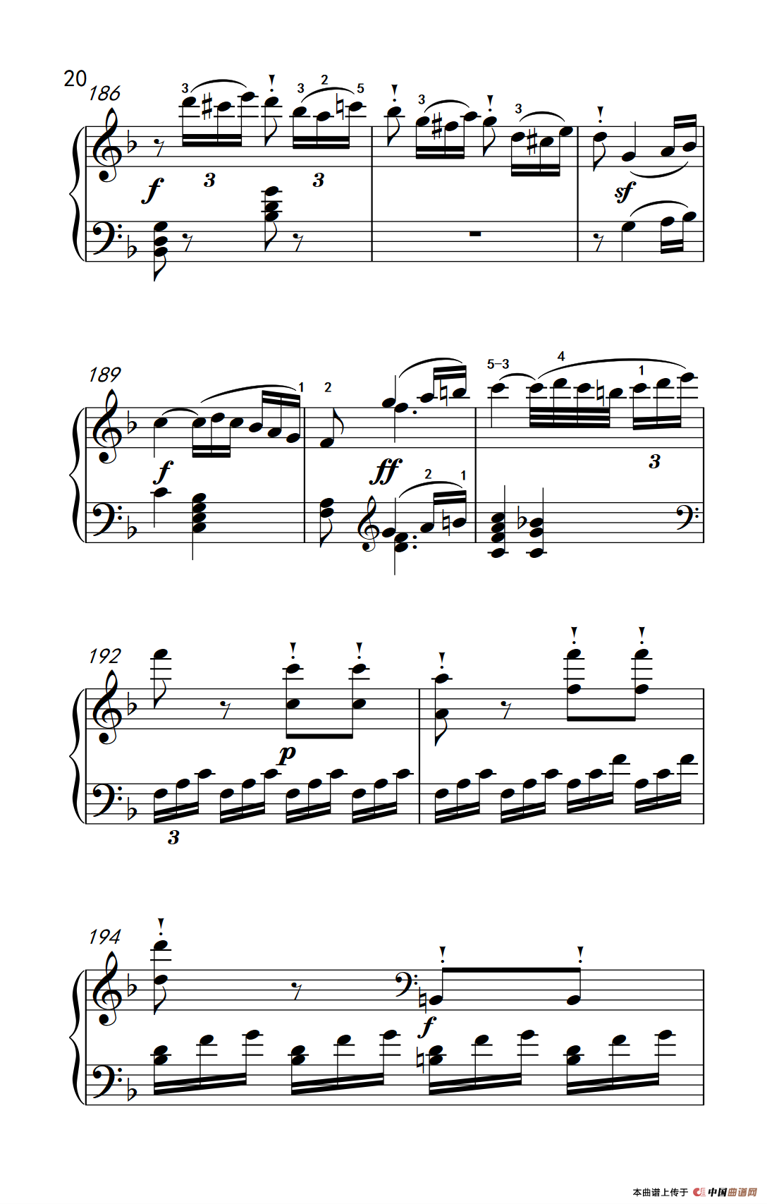 奏鸣曲 Opus 10 Nr.2 第一乐章（贝多芬奏鸣曲集 2）