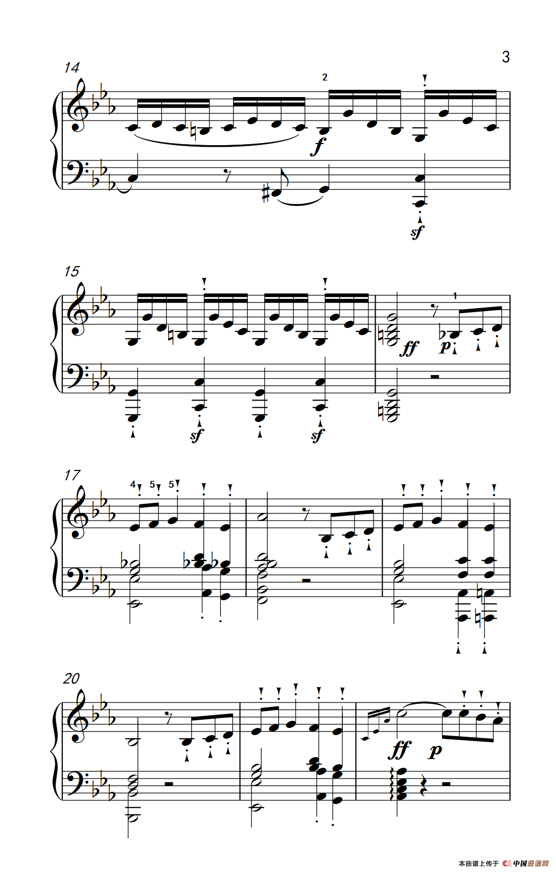 奏鸣曲 Opus 10 Nr.1 第三乐章（贝多芬奏鸣曲集 2）