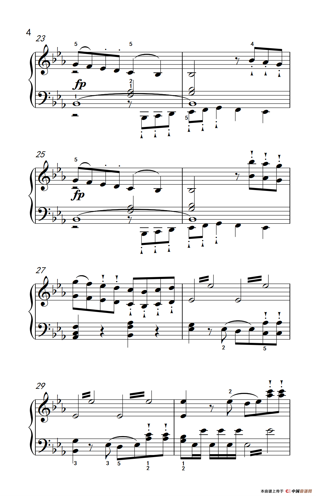 奏鸣曲 Opus 10 Nr.1 第三乐章（贝多芬奏鸣曲集 2）