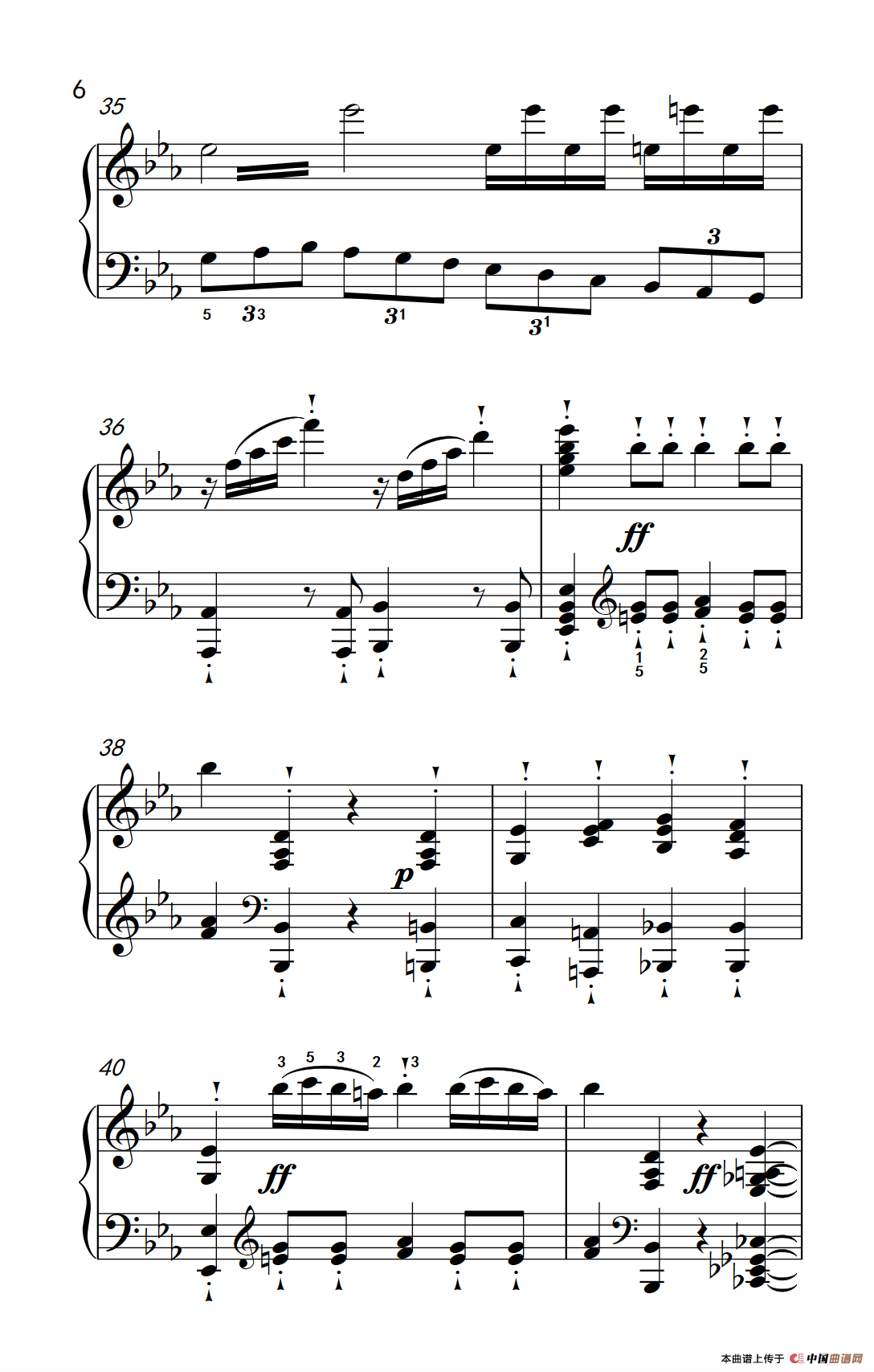 奏鸣曲 Opus 10 Nr.1 第三乐章（贝多芬奏鸣曲集 2）